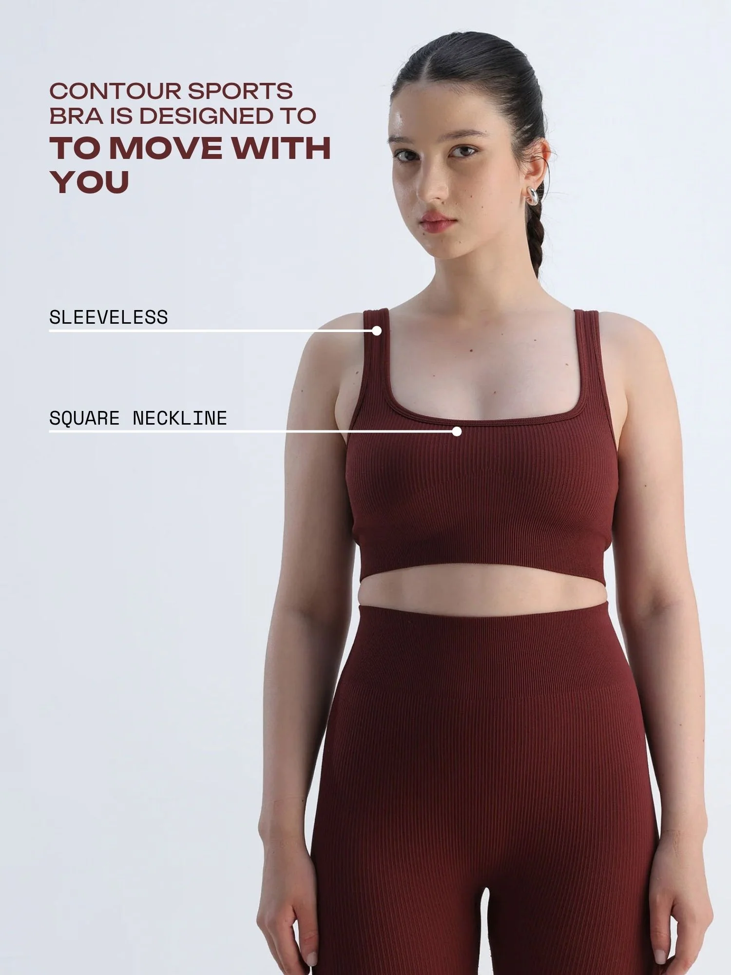 Auburn Contoured Seamless Sports Bra - Image 3