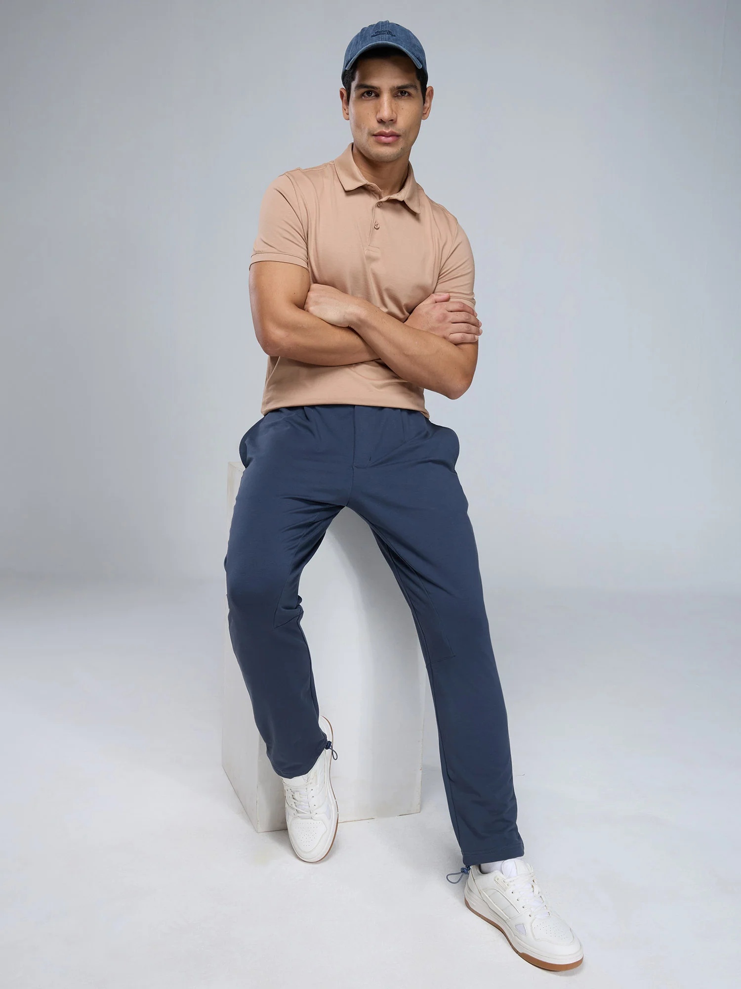 Beige Supima Polo T-shirt - Regular Fit - Image 3