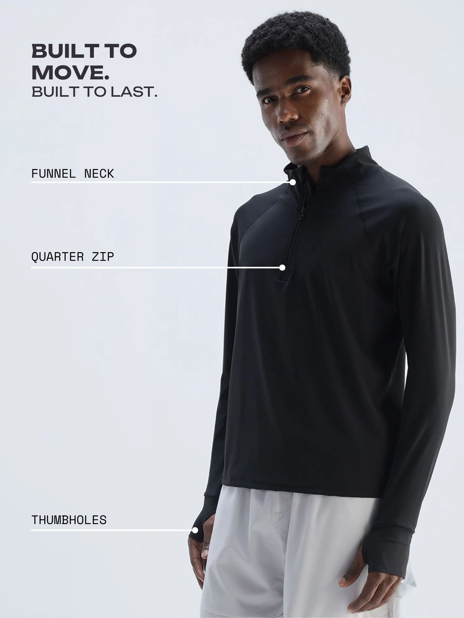 Black Athletic Quarter-Zip - Image 3