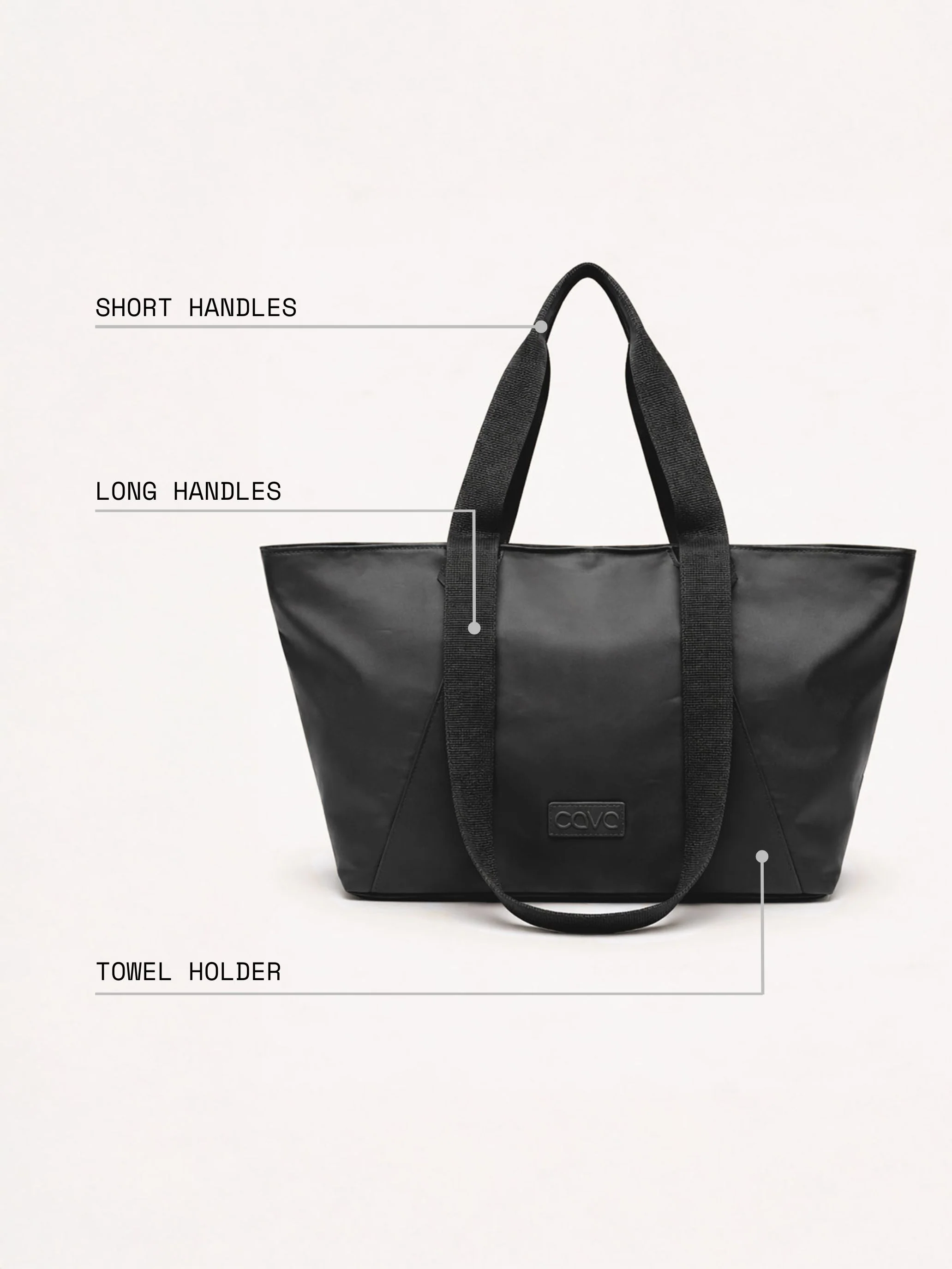 Black Cava Essential Tote - Image 3