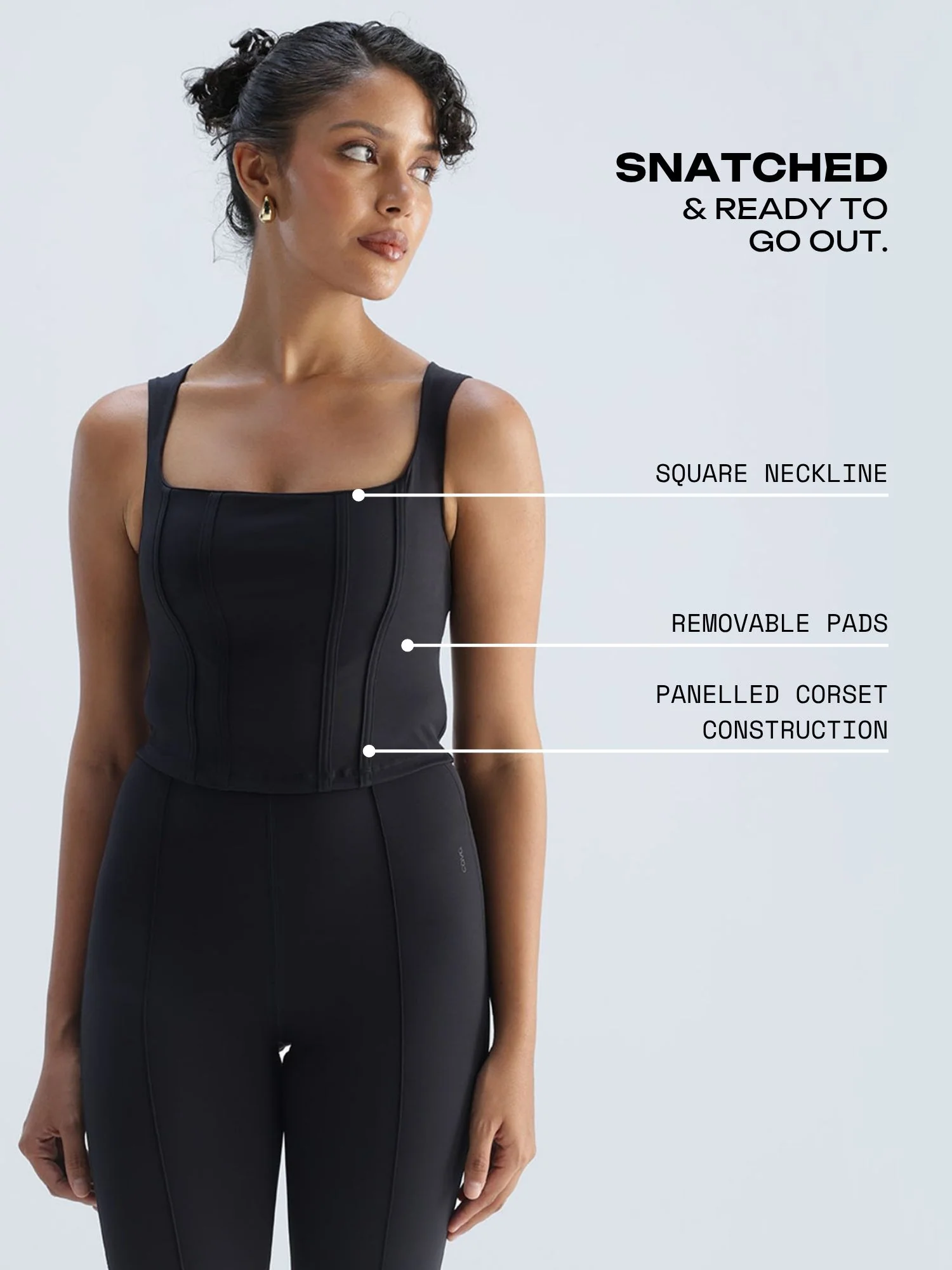 Black Club Corset Top - Image 3