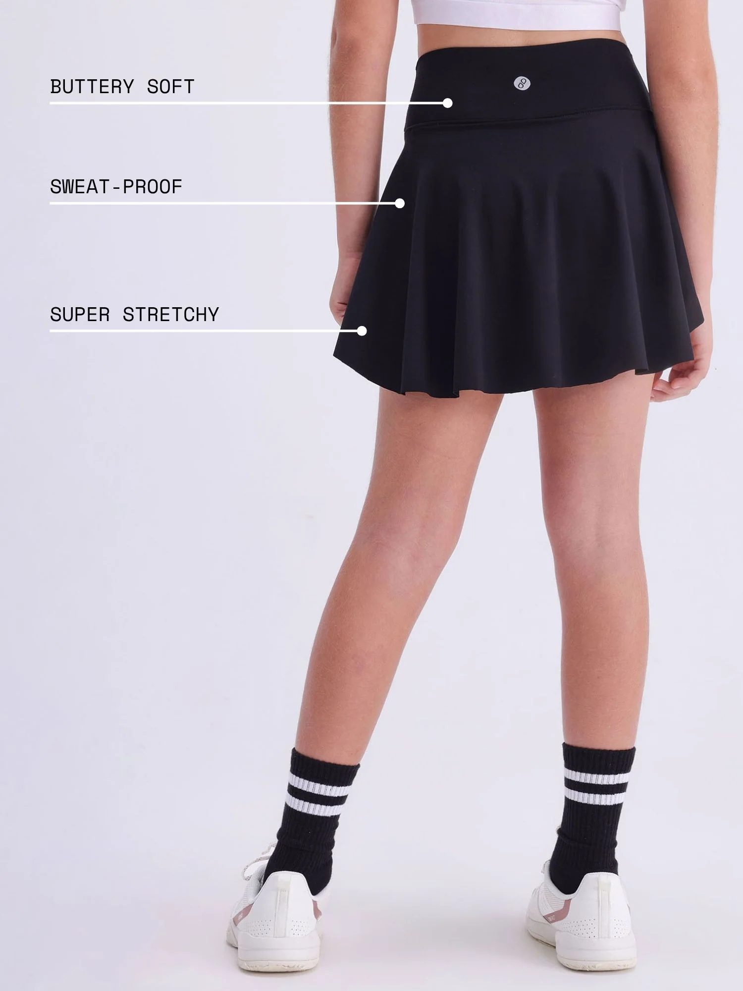 Black Next Gen Swirl Skorts - Image 4