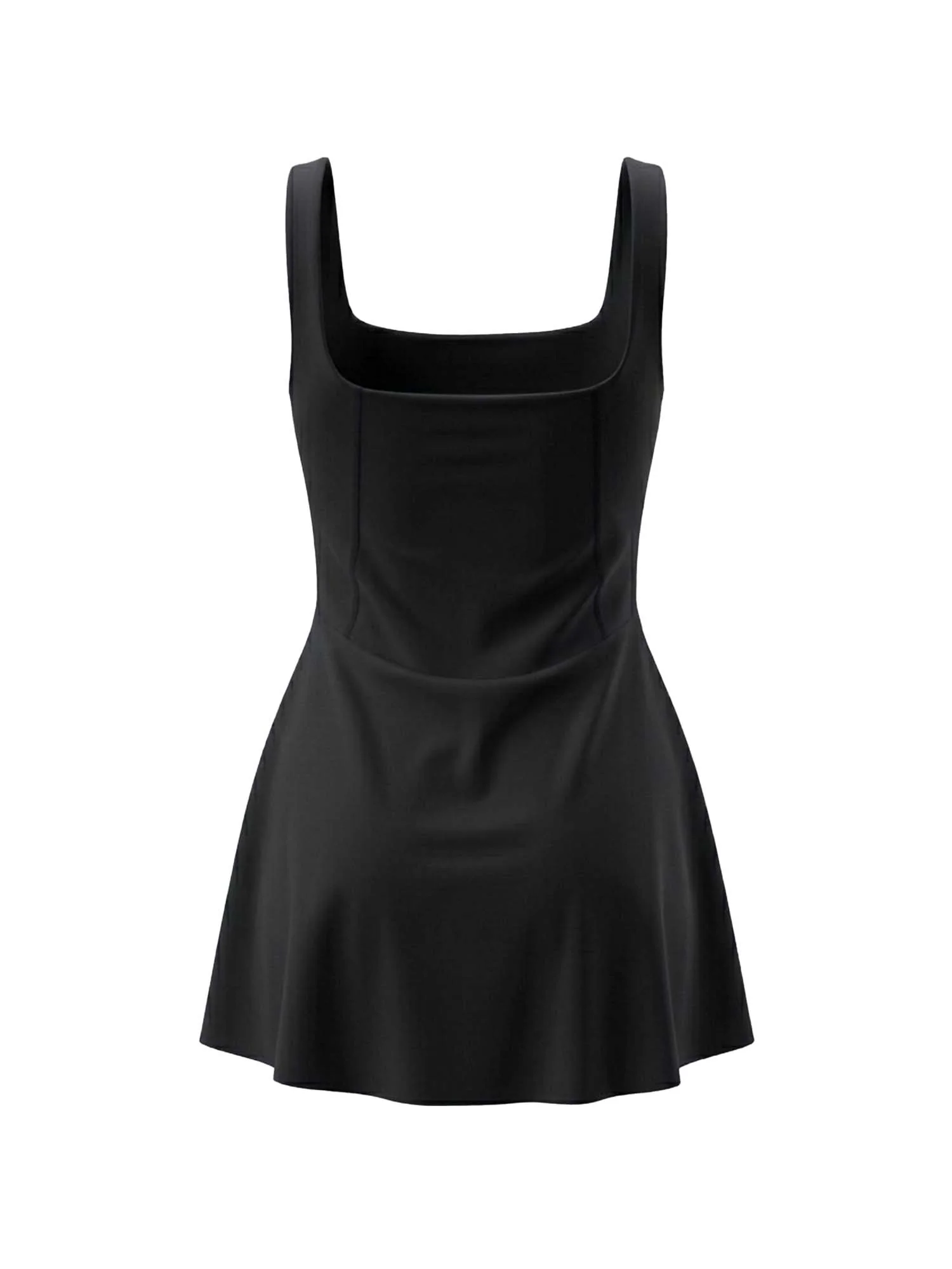 Black Swirl Swim Dress - Image 9