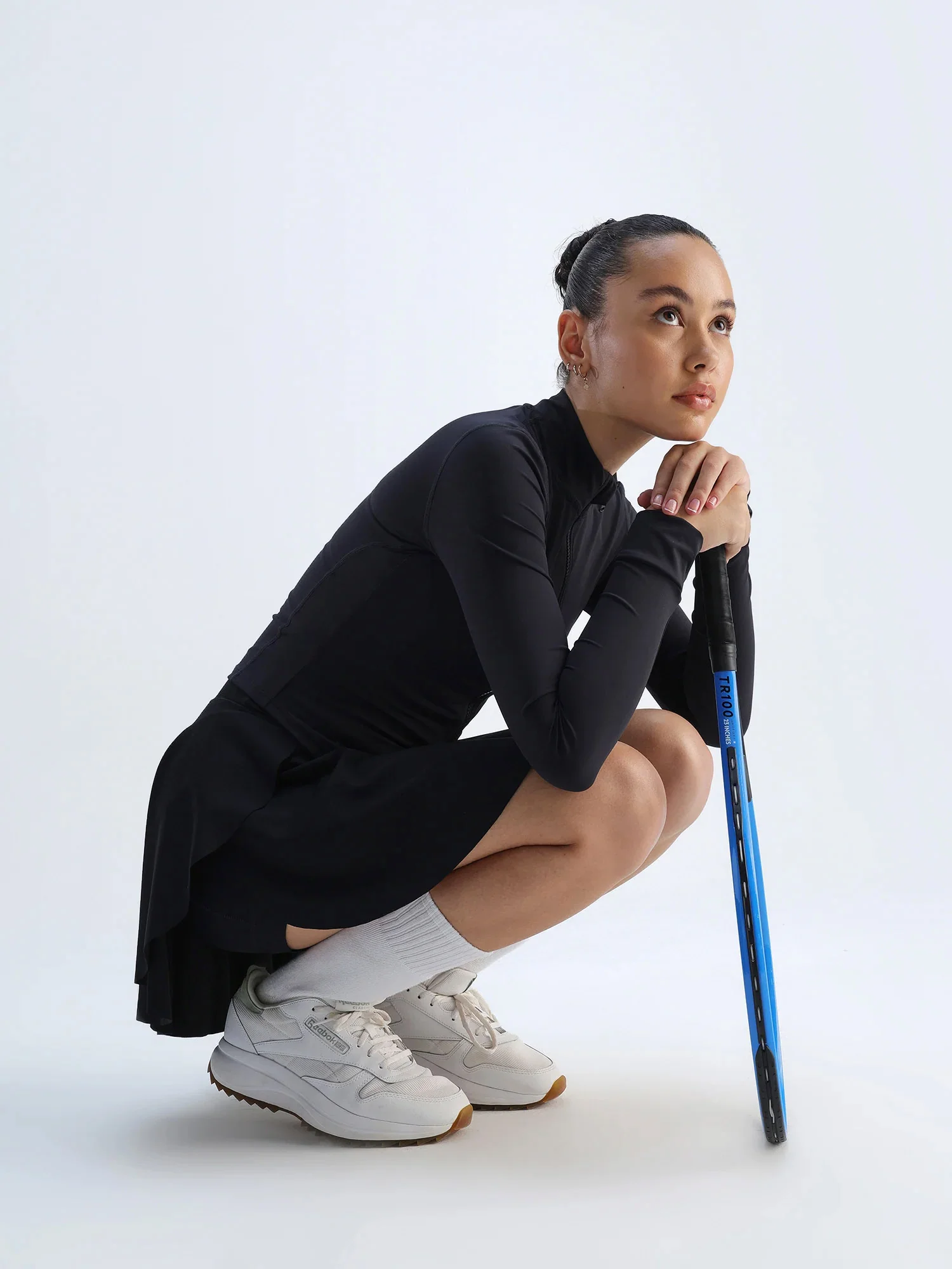 Black Swirl Tennis Skorts - Longer - Image 3