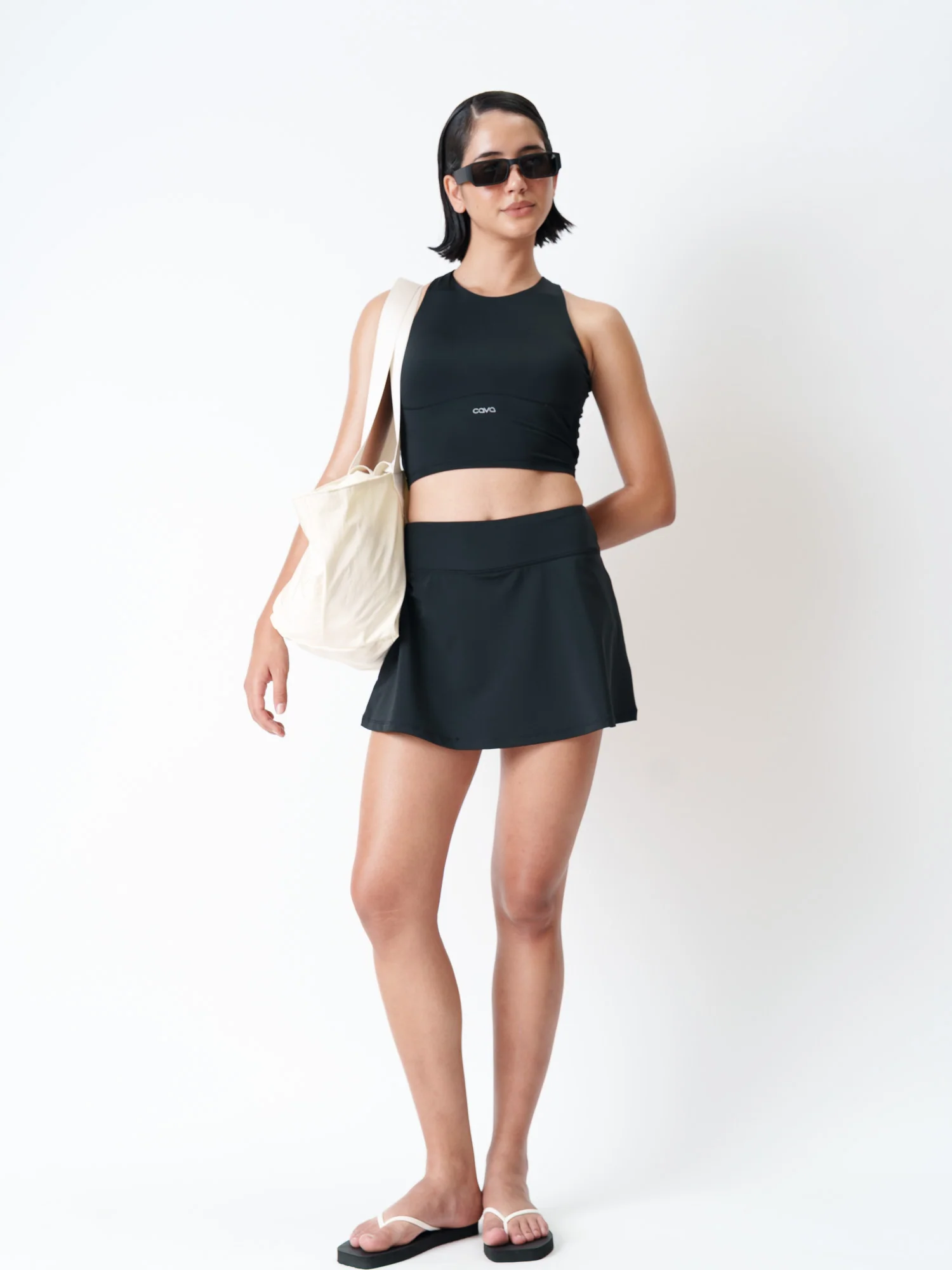 Black Tieback Swim Top - Image 3