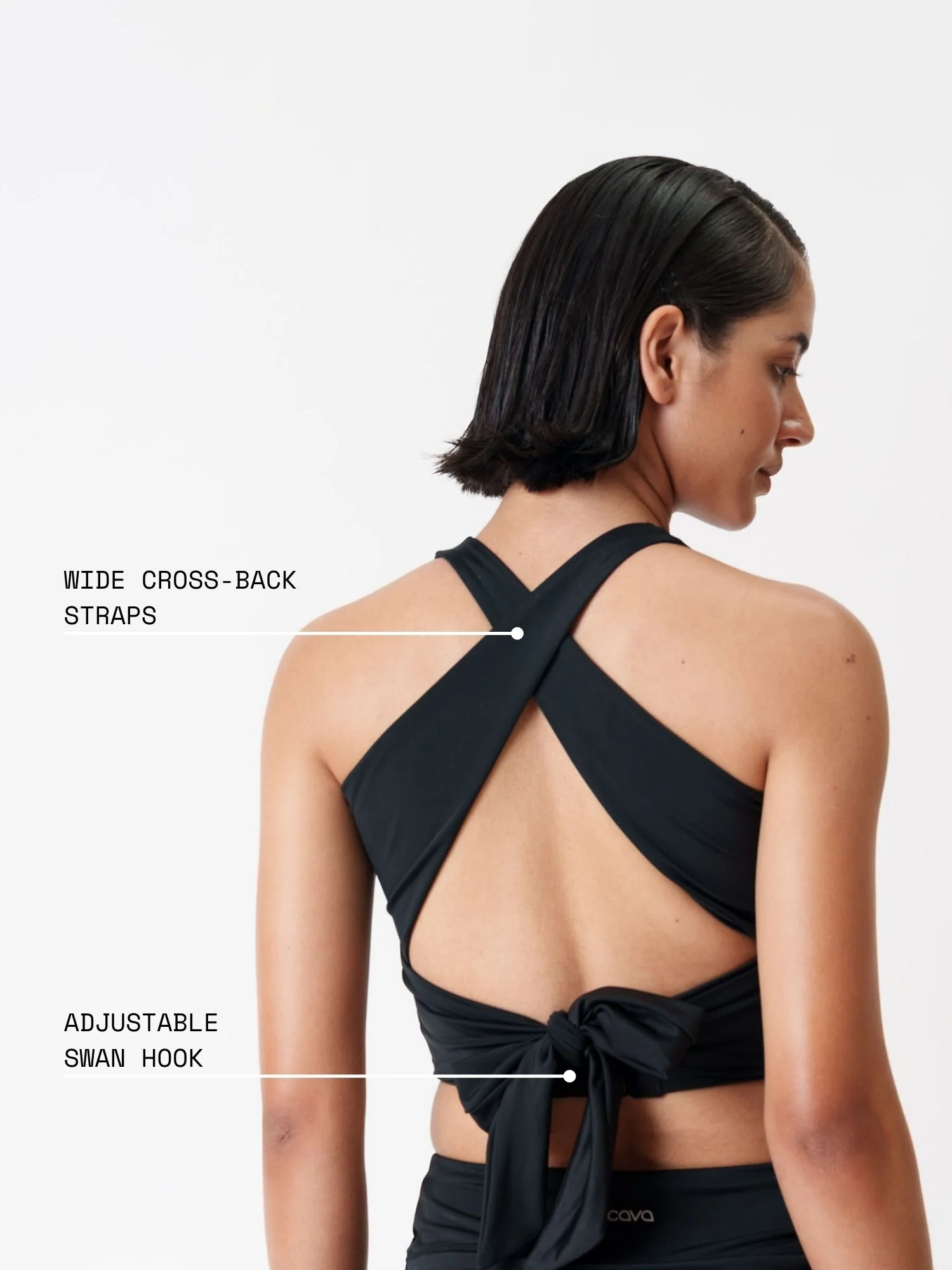 Black Tieback Swim Top - Image 5
