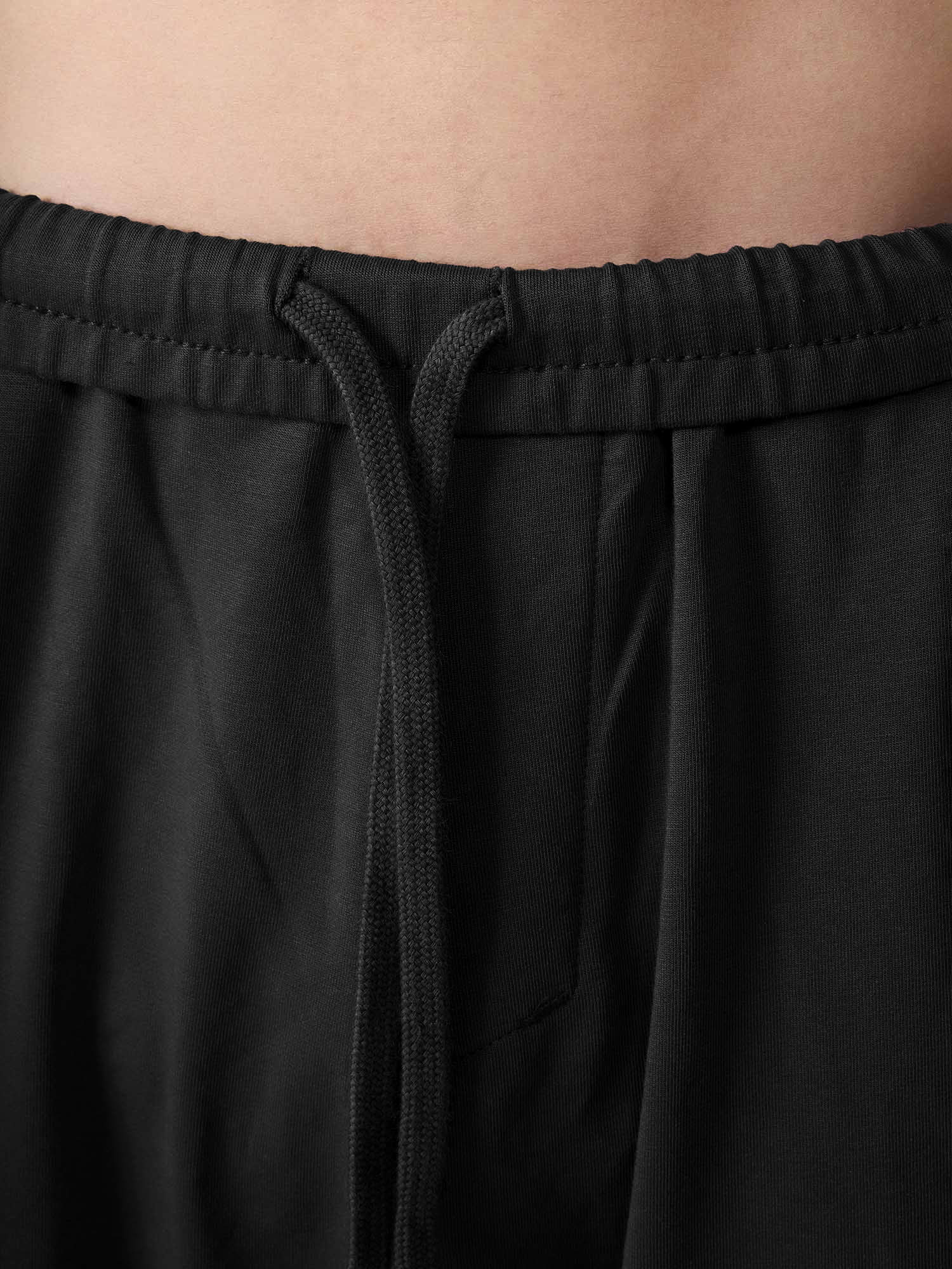 Black Wide Leg Joggers - Image 6