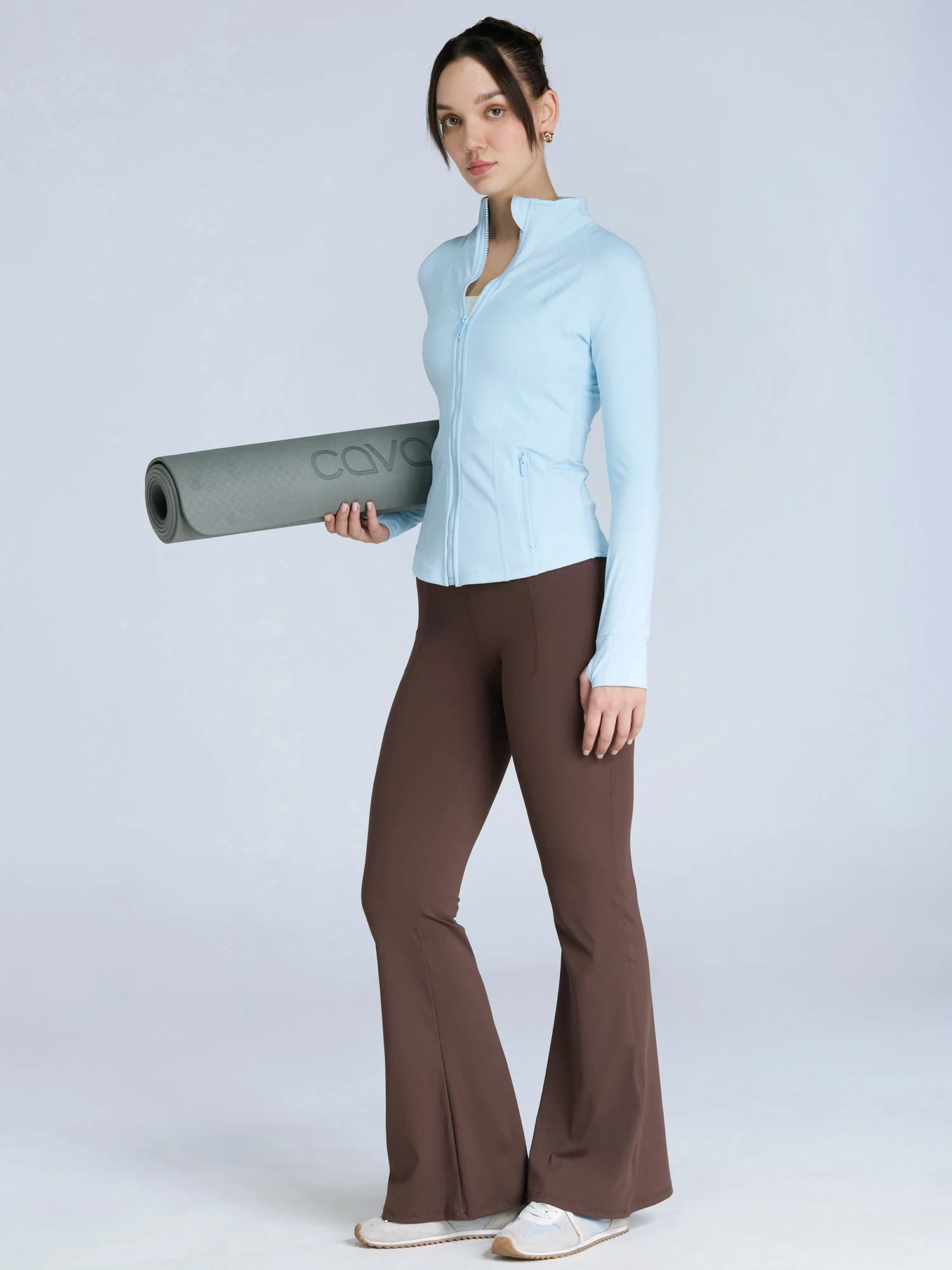 Brown Hourglass Flared Leggings - Image 12