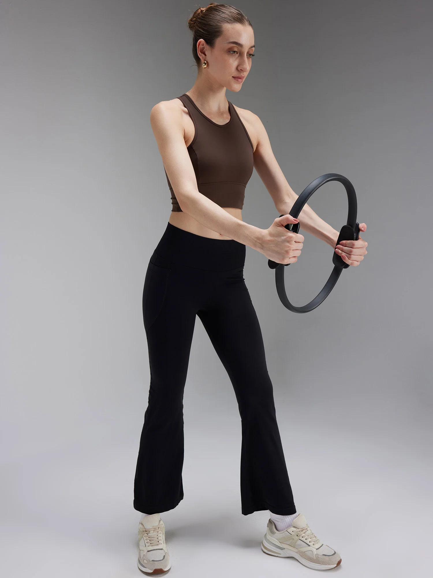 Brown MeshFit Sports Bra - Image 2