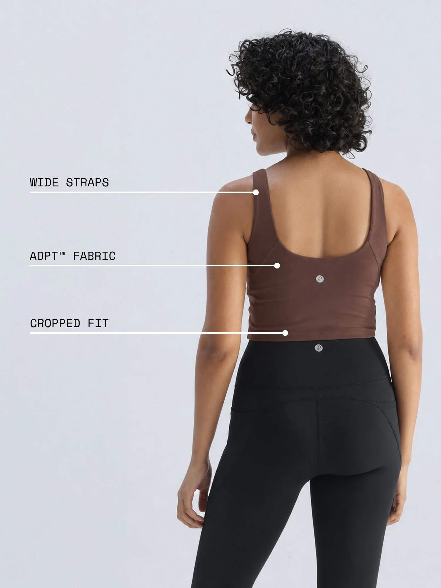 Brown Refine Crop Tank - Image 4