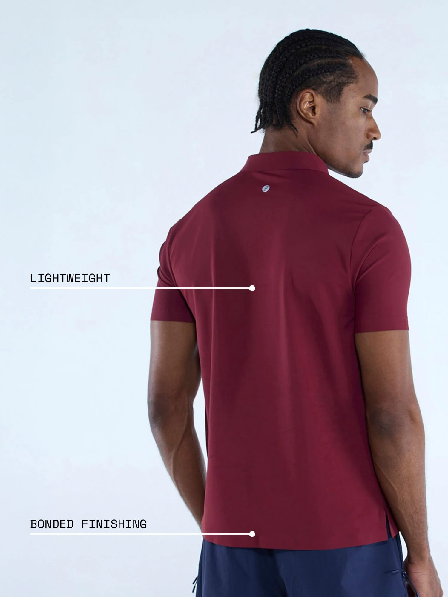 Burgundy Ace Bond Polo - Image 4