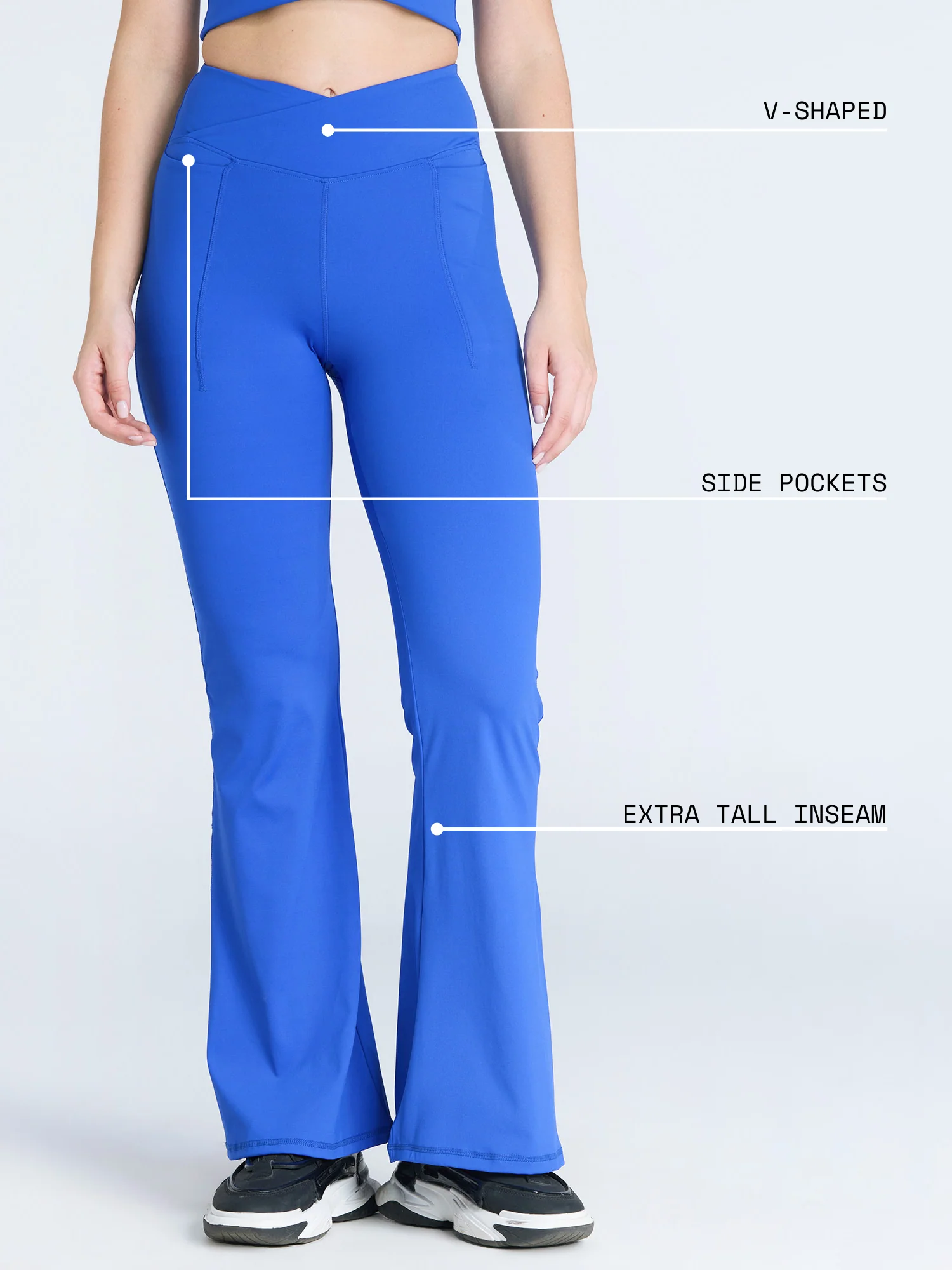 Cobalt Hourglass Flared Leggings - Image 26