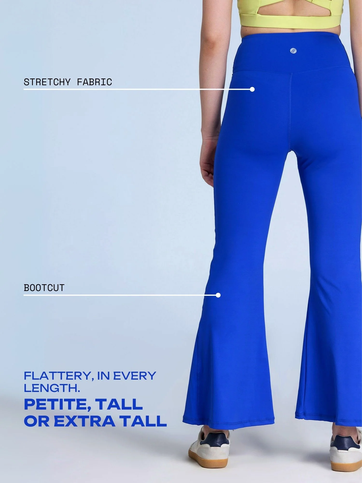 Cobalt Petite Hourglass Flared Leggings - Image 4