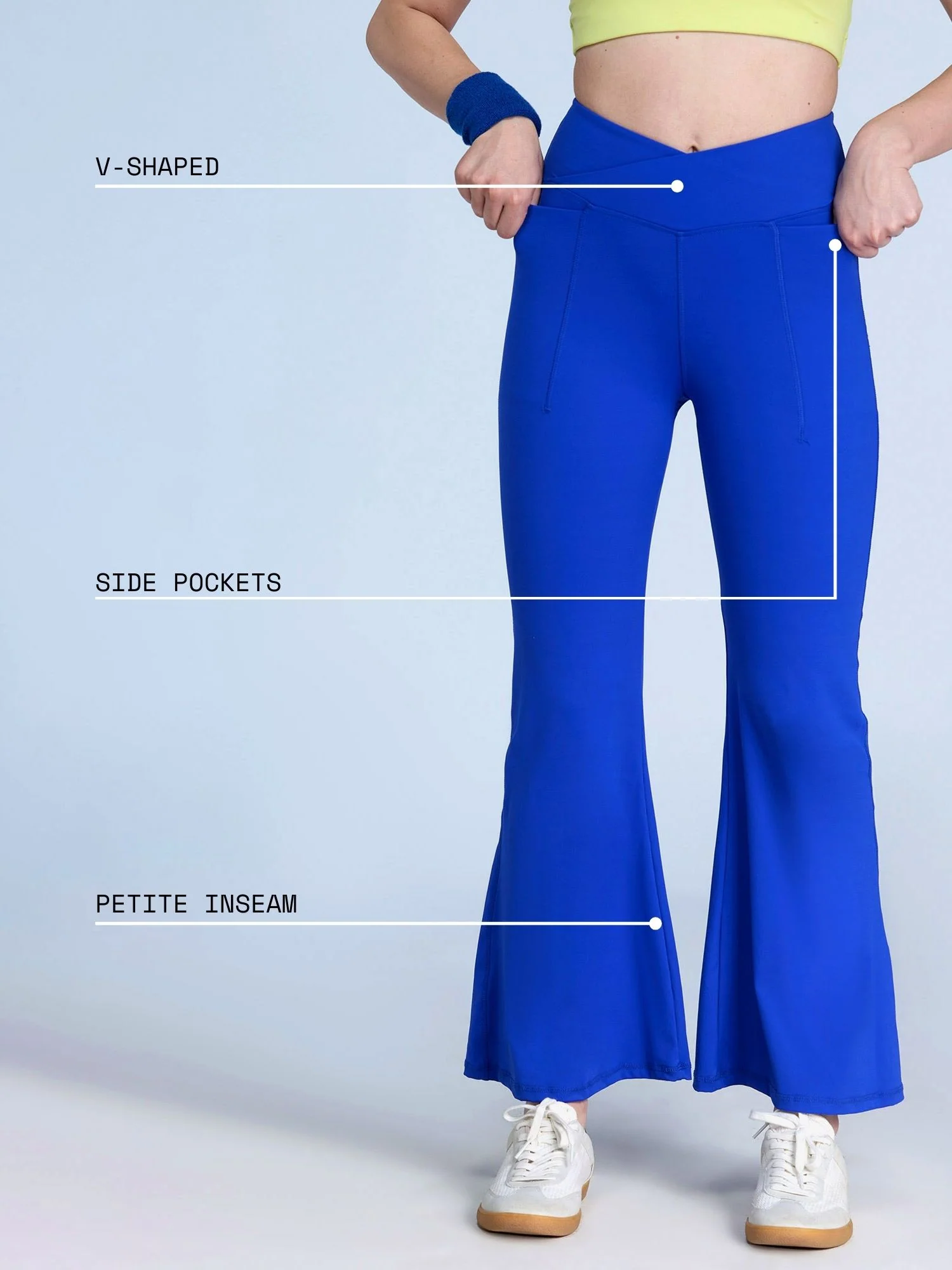 Cobalt Petite Hourglass Flared Leggings - Image 5