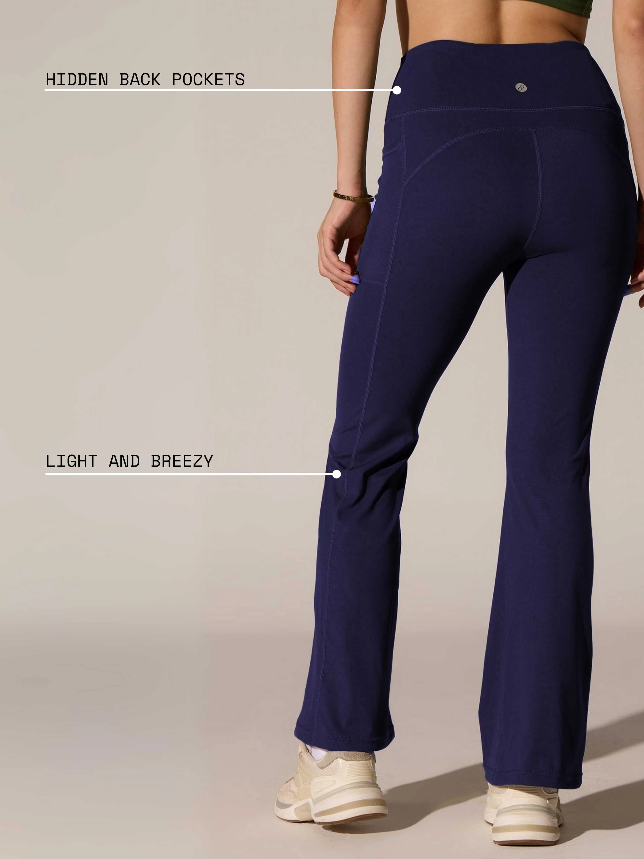 Deep Purple Grip-It Flare Pants - Image 7