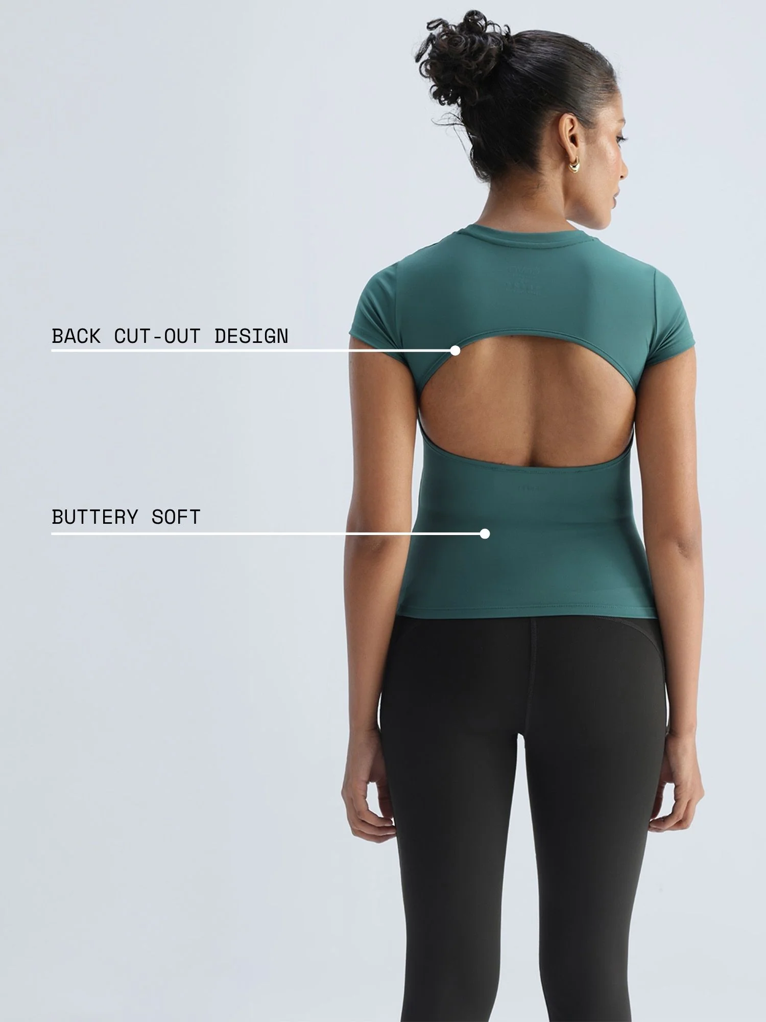 Green Sleek Backless Built-in Top - Image 4
