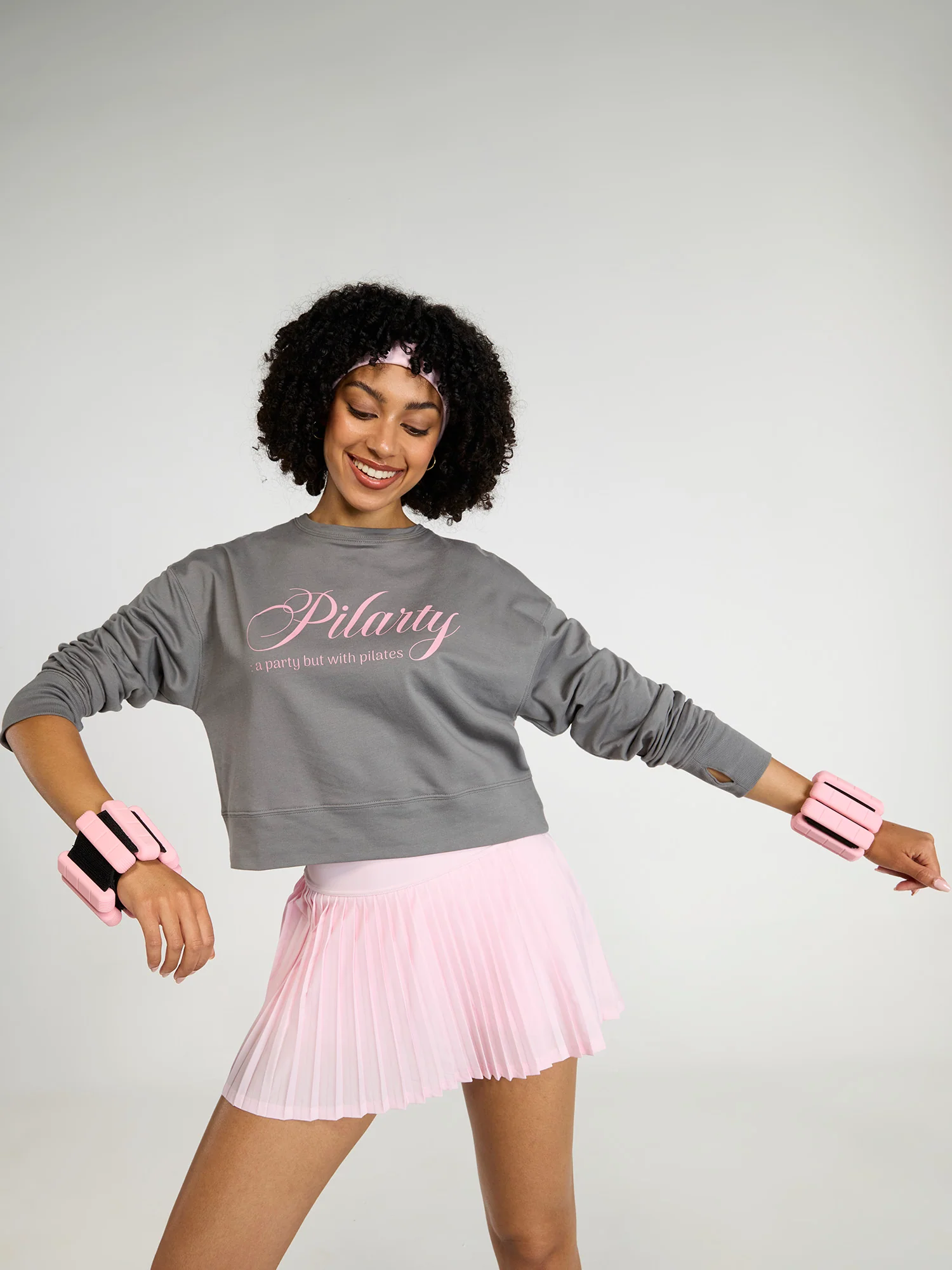 Grey Pilates Club Sweatshirt