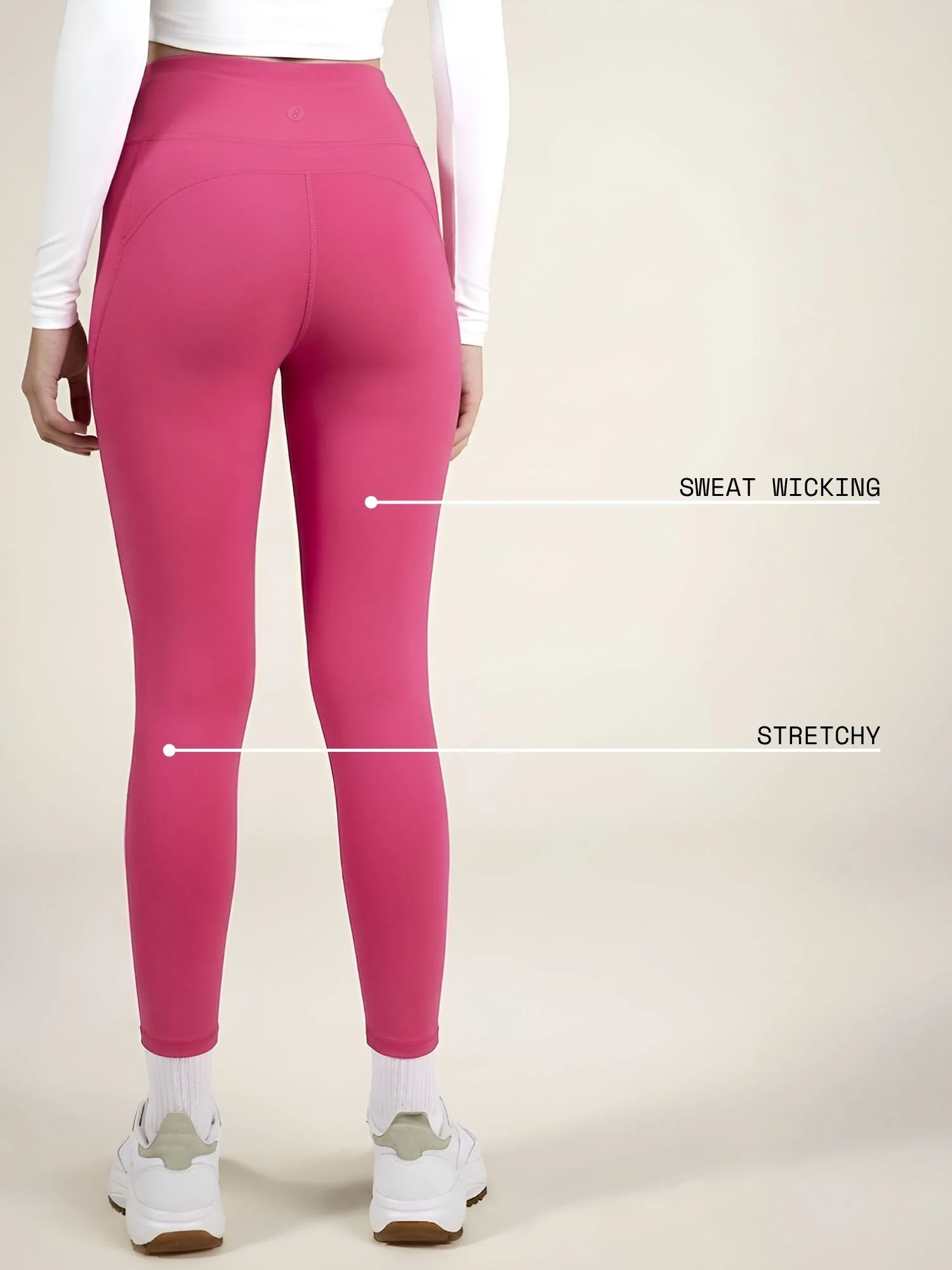 Hot Pink Sculpt Core Leggings - Image 4
