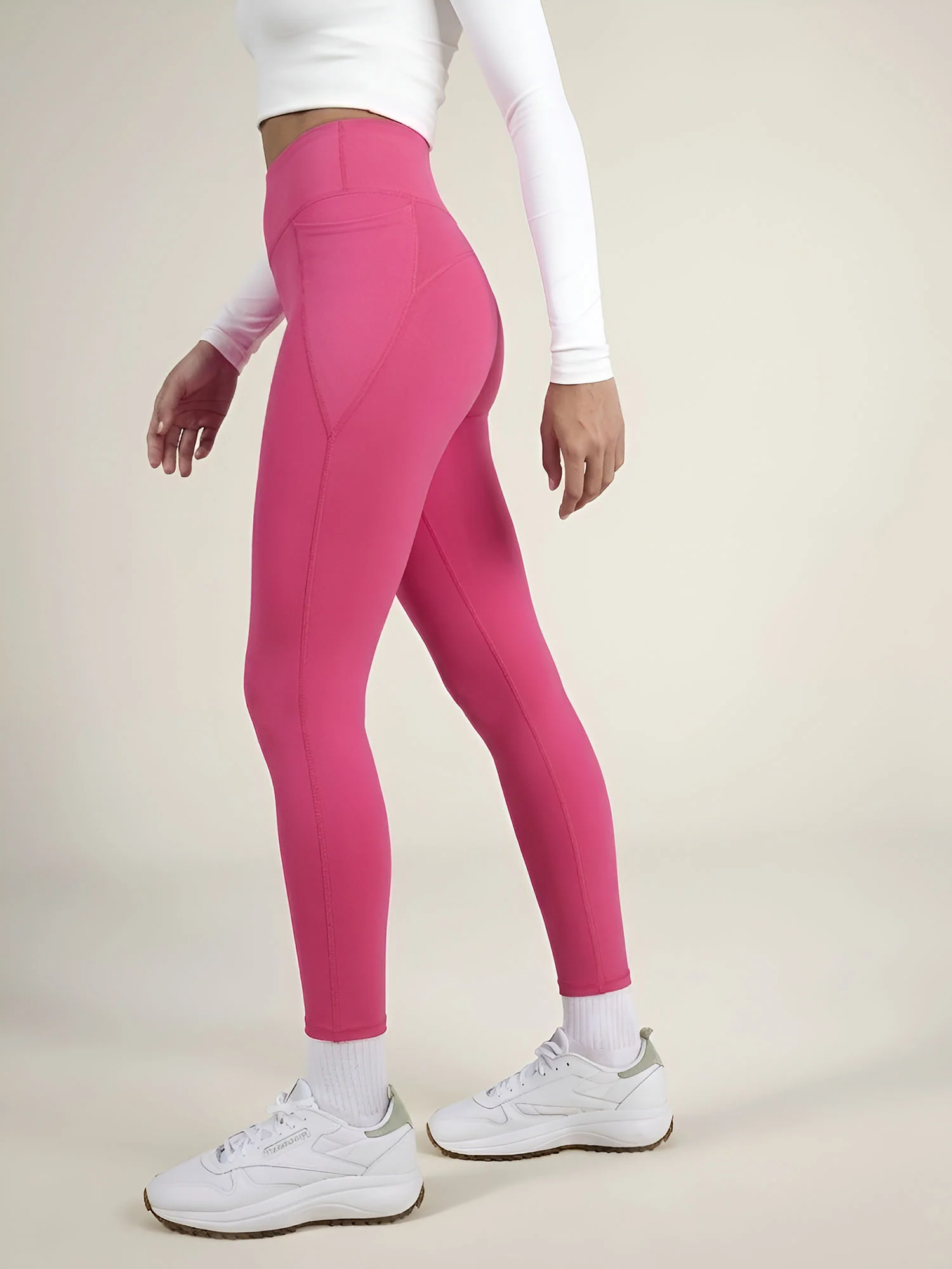Hot Pink Sculpt Core Leggings - Image 5
