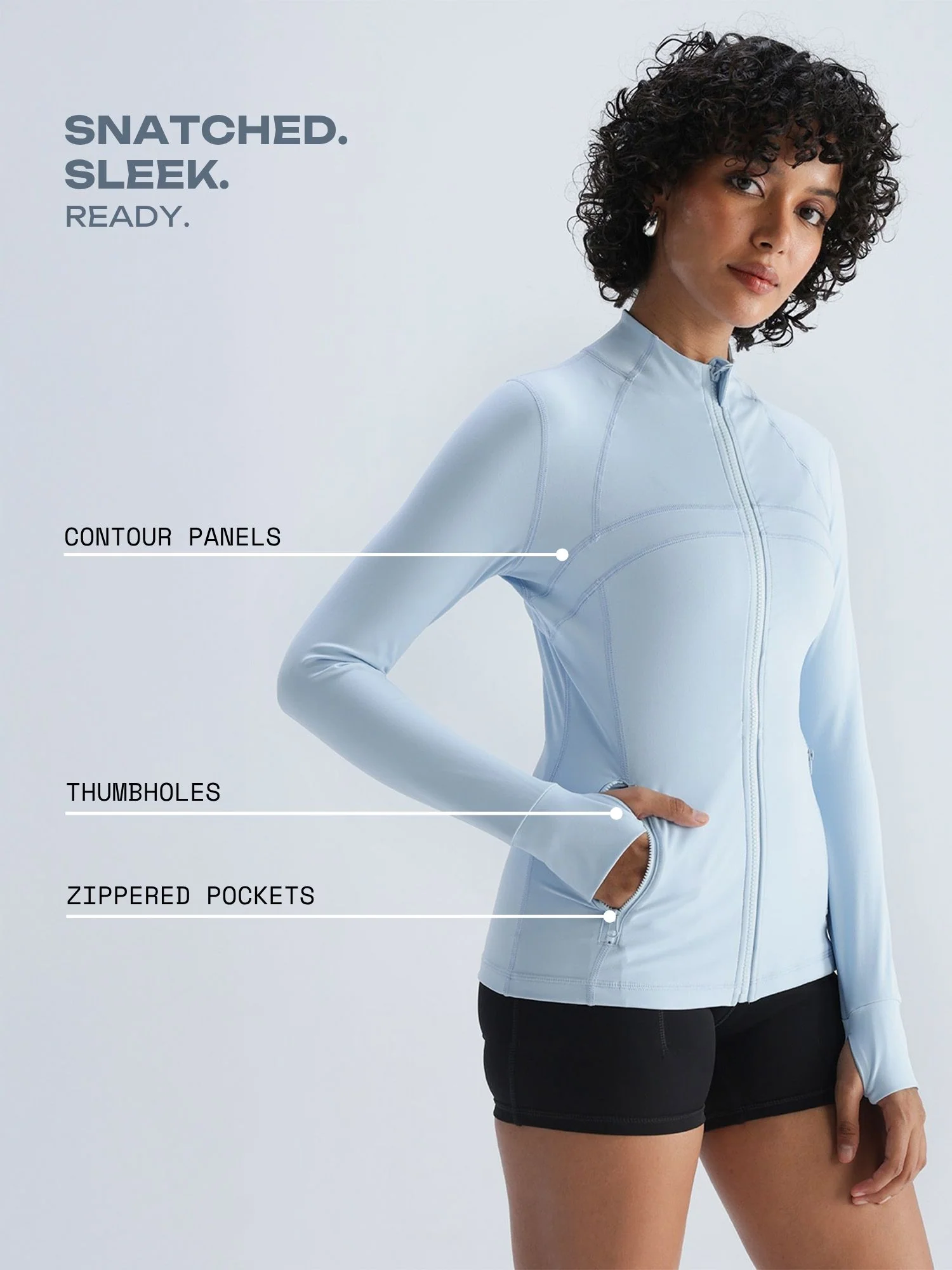 Ice Blue Contour Jacket - Image 3