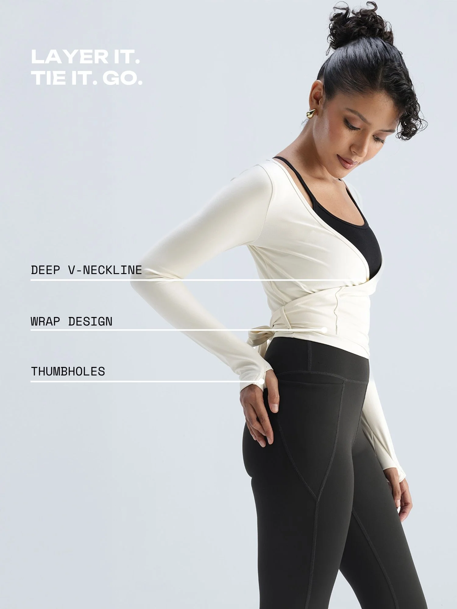 Ivory ADPT™ Wrap Top - Image 3