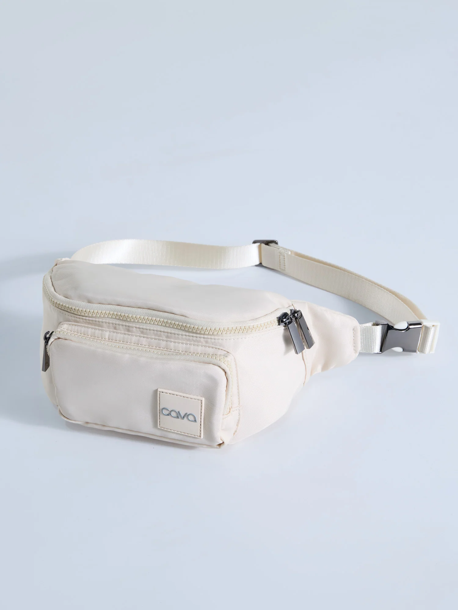 Ivory Cava Buckle-up Bag