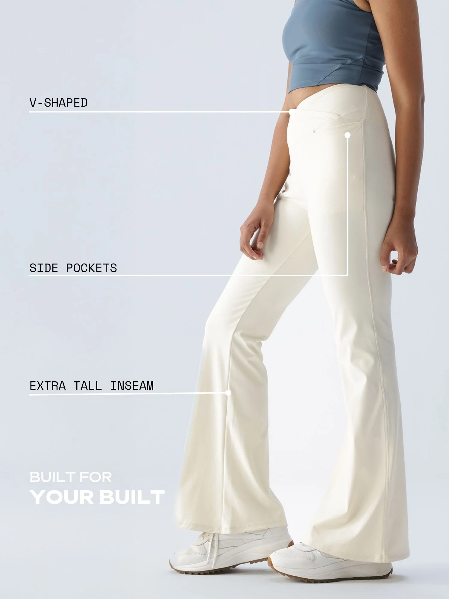 Ivory Hourglass Flared Leggings - Image 20