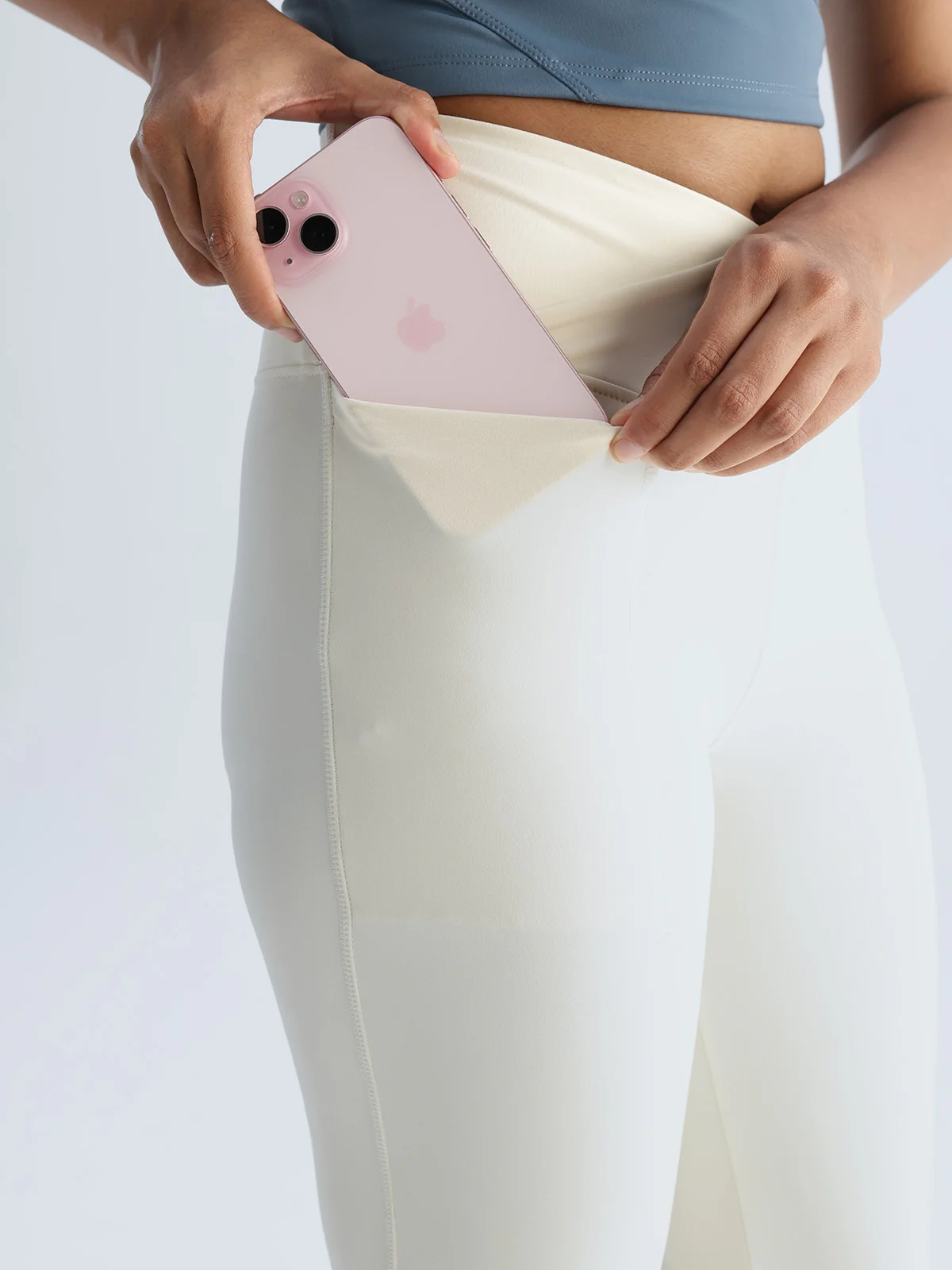 Ivory Hourglass Flared Leggings - Image 7