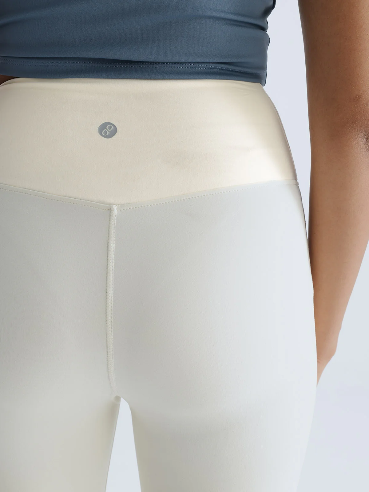 Ivory Hourglass Flared Leggings - Image 8