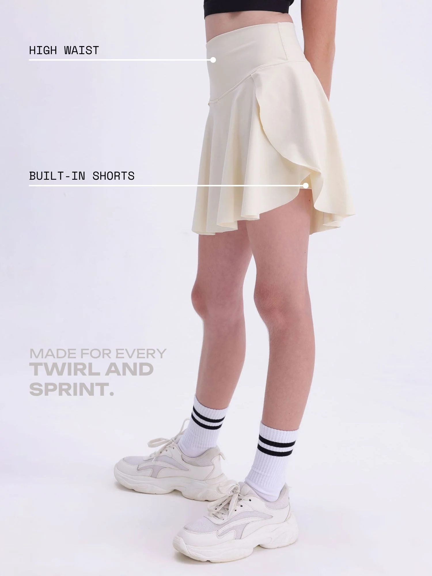 Ivory Next Gen Swirl Skorts - Image 3