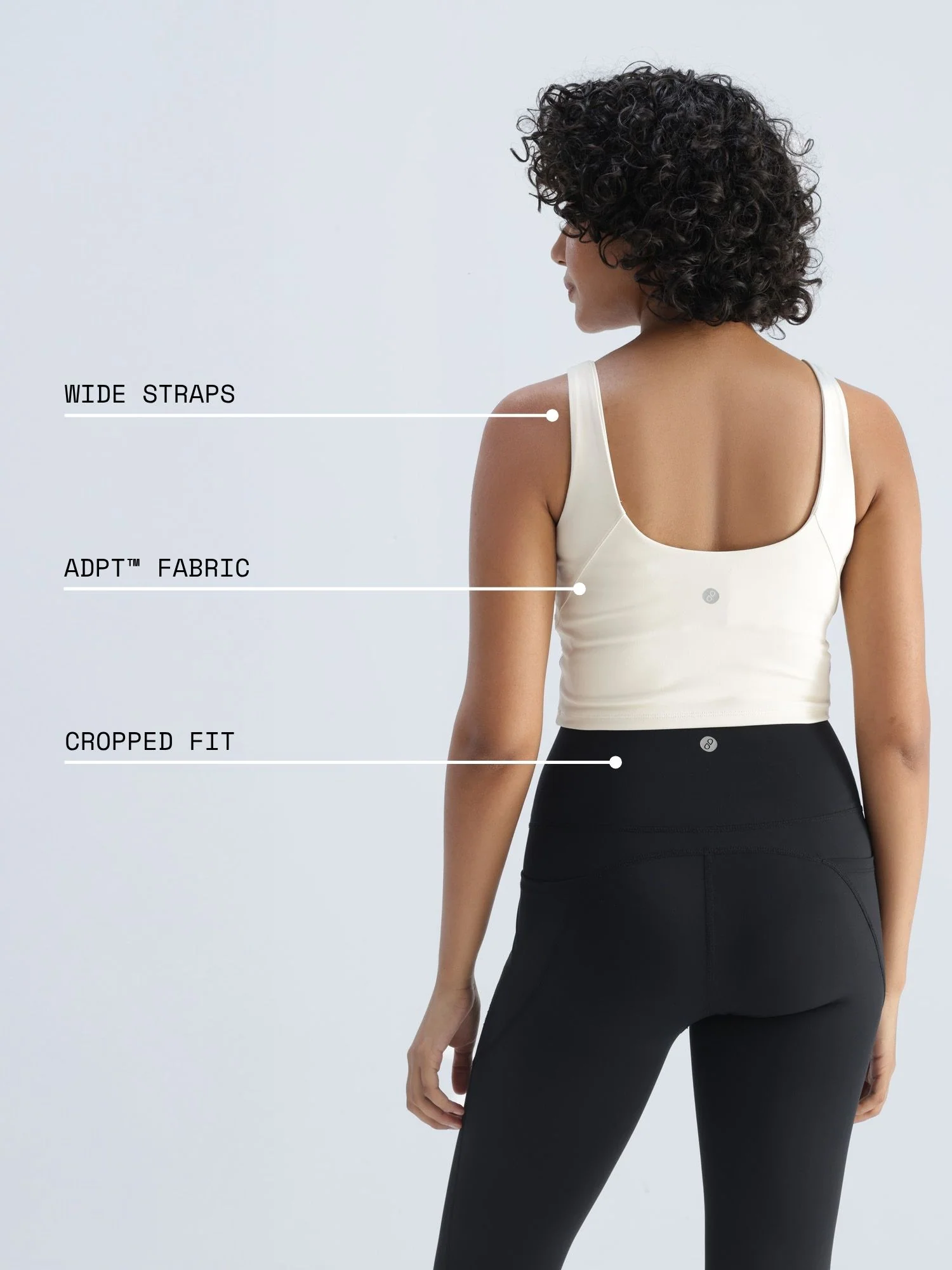 Ivory Refine Crop Tank - Image 4