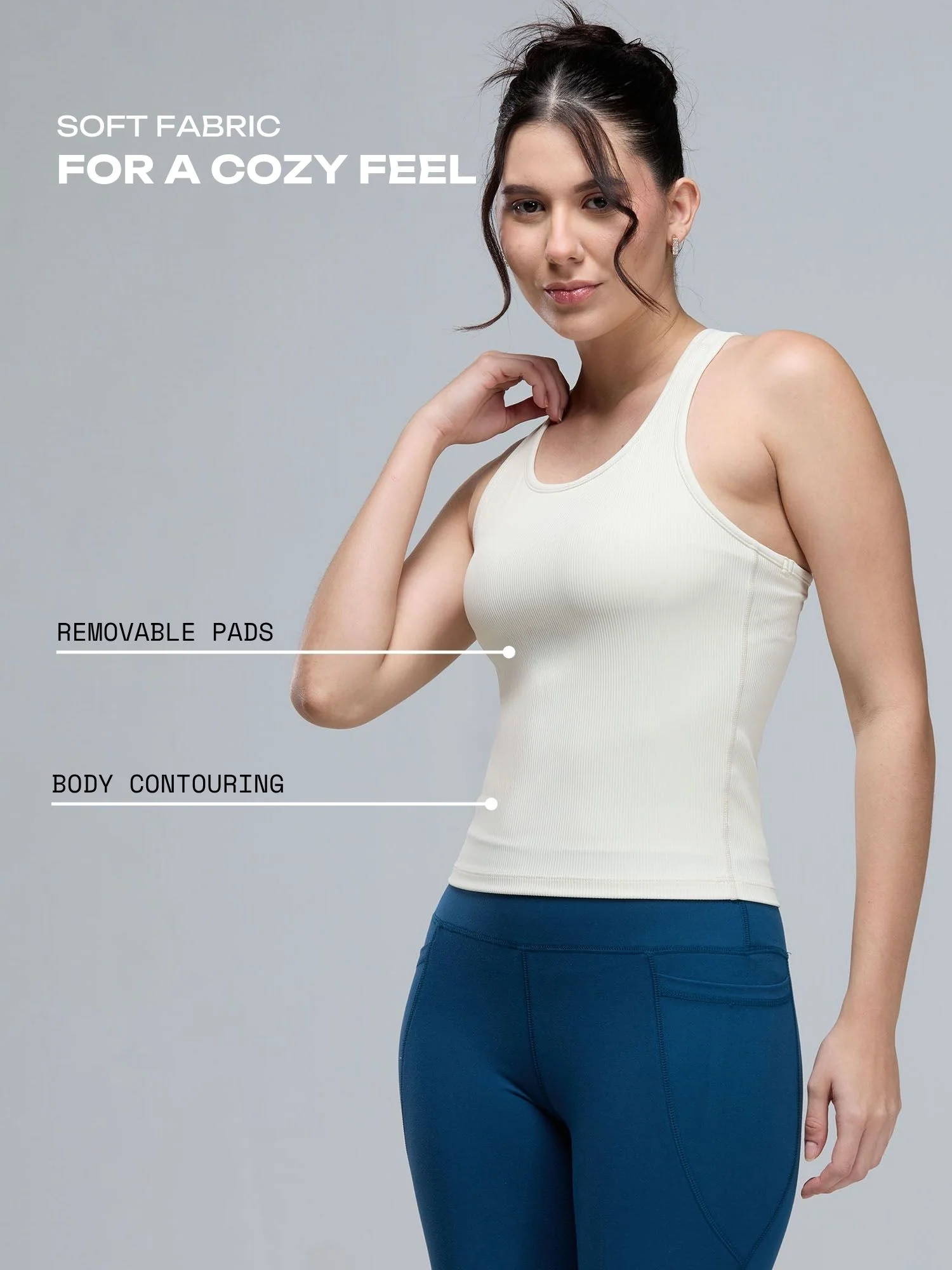 Ivory Tank Us Later Top - Image 3
