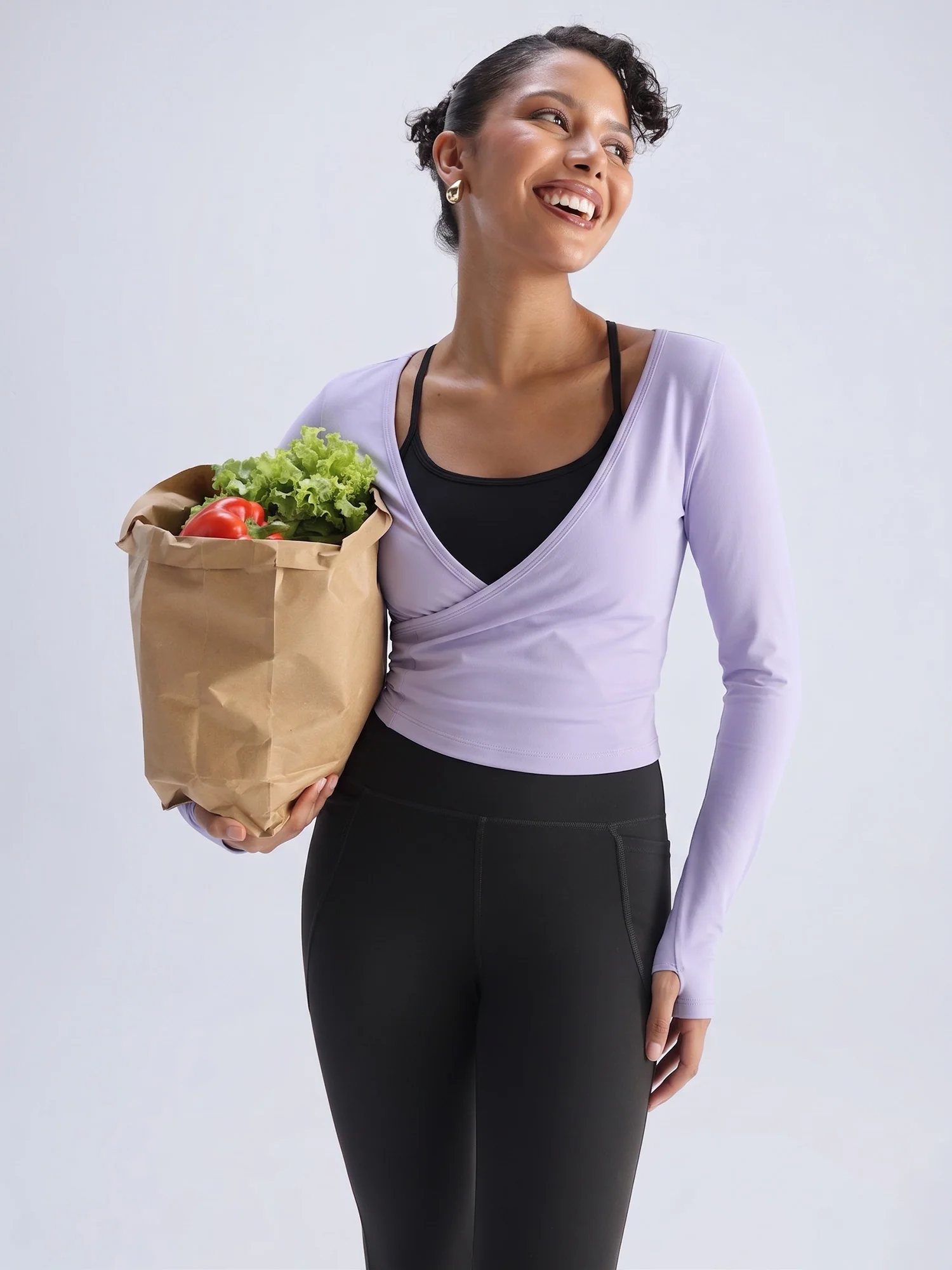 Lilac ADPT™ Wrap Top - Image 5
