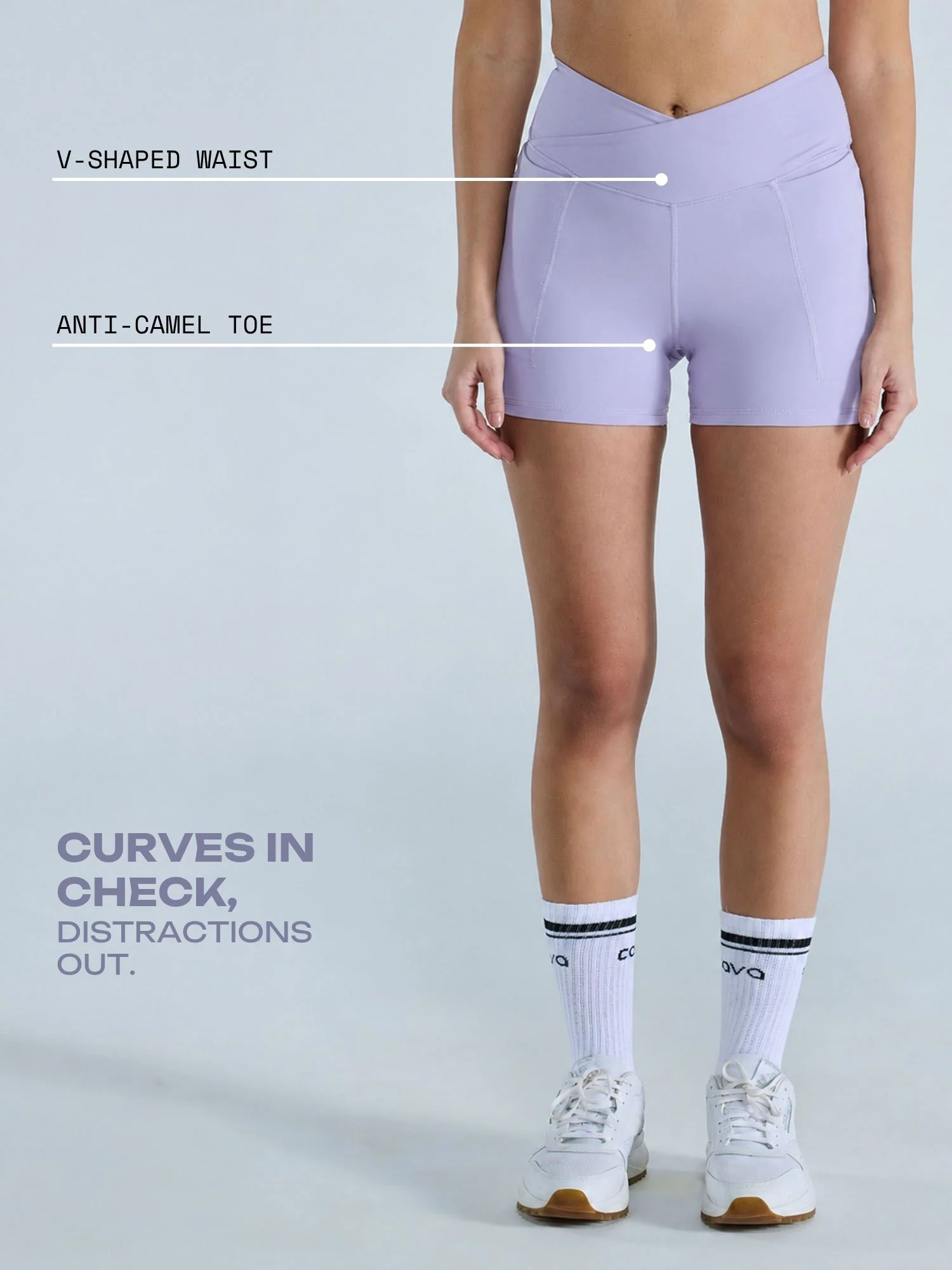 Lilac Hourglass Booty Shorts - Image 3
