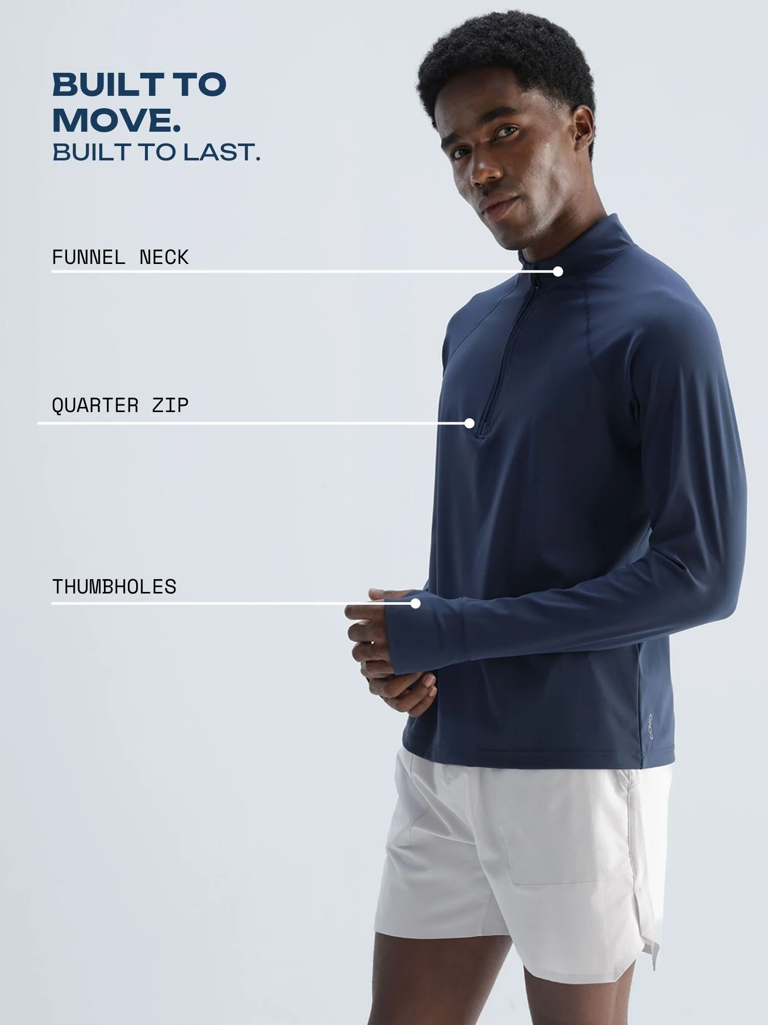 Navy Athletic Quarter-Zip - Image 3