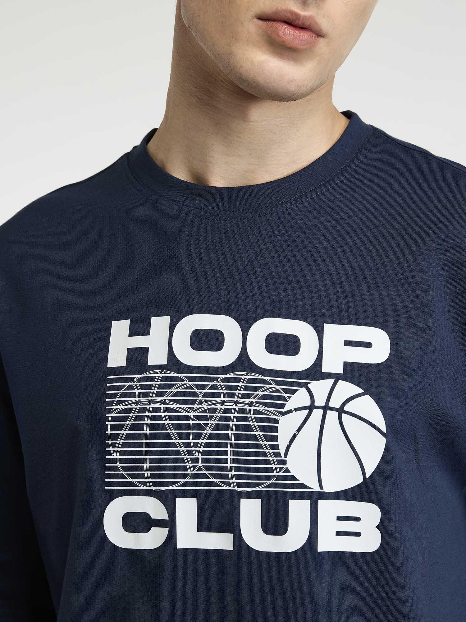 Navy Certified Hoopers Oversized Printed Tee - Men - Image 6