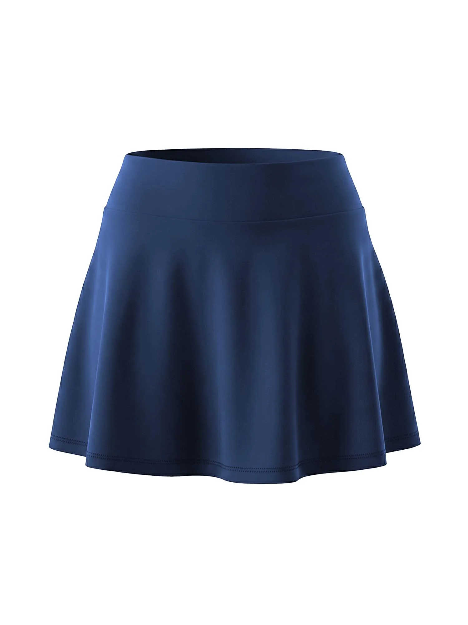 Navy Ripple Swim Skorts - Image 7