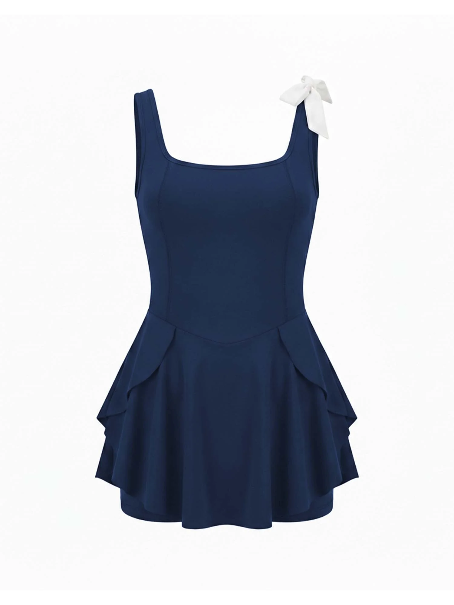 Navy Swirl Swim Dress - Image 8