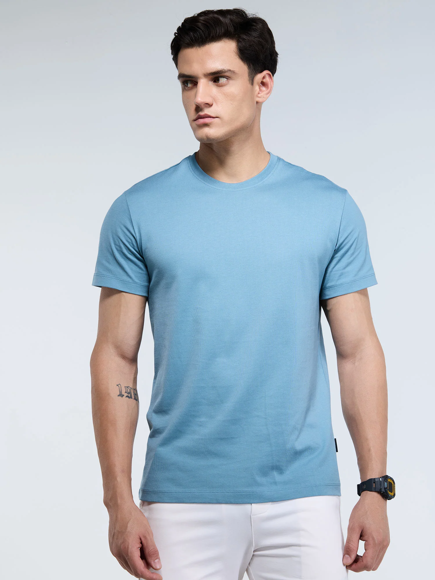 Neutral Supima Crew Neck T-shirt - Pack of 2 - Image 2