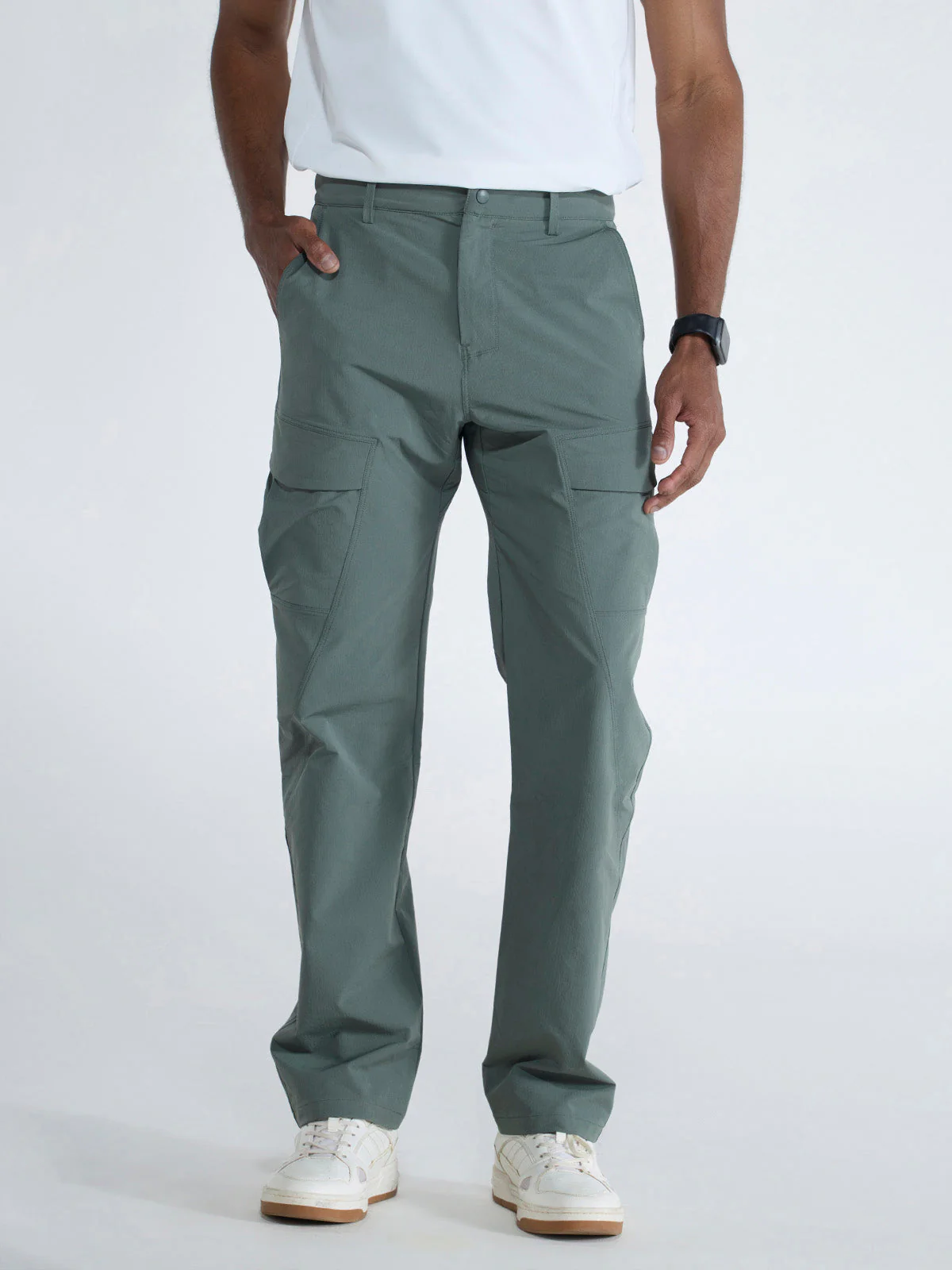 Olive Stride Cargo Pants - Image 5