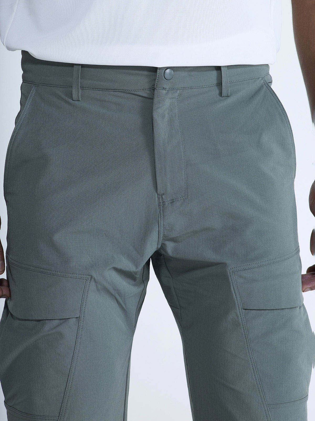 Olive Stride Cargo Pants - Image 6