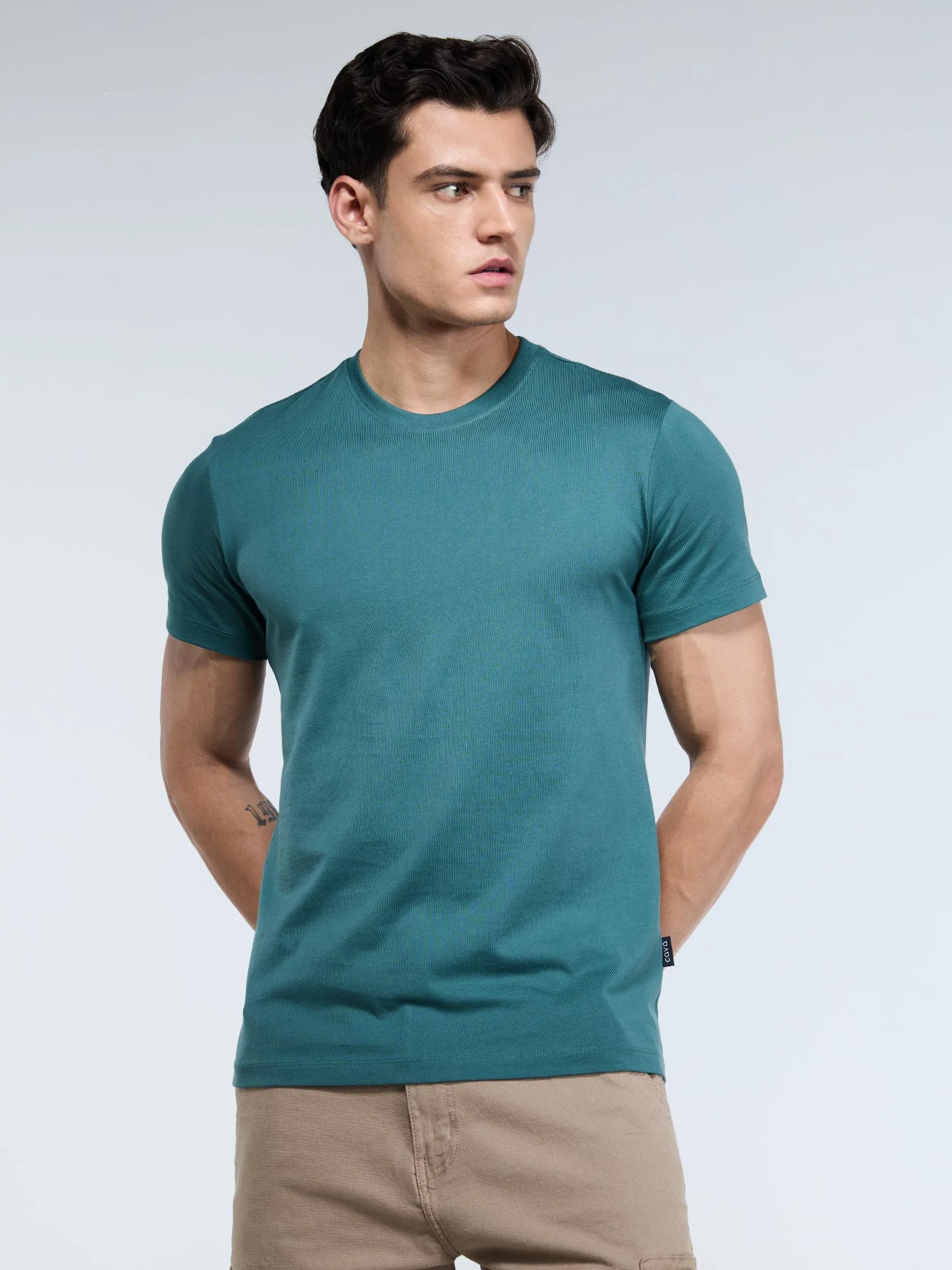 Pine Supima Crew Neck T-Shirt - Regular Fit