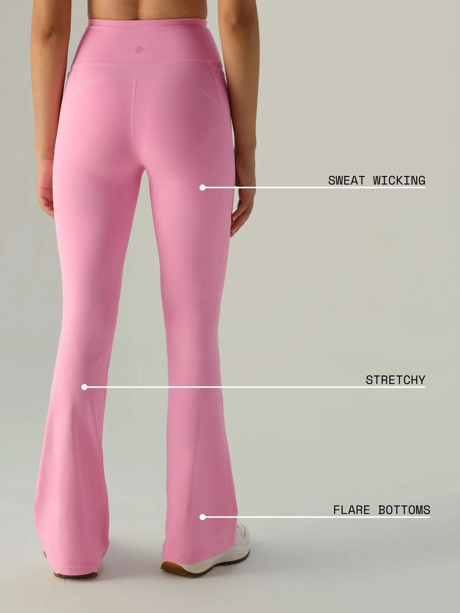 Pink Sculpt Bootcut Leggings - Image 4