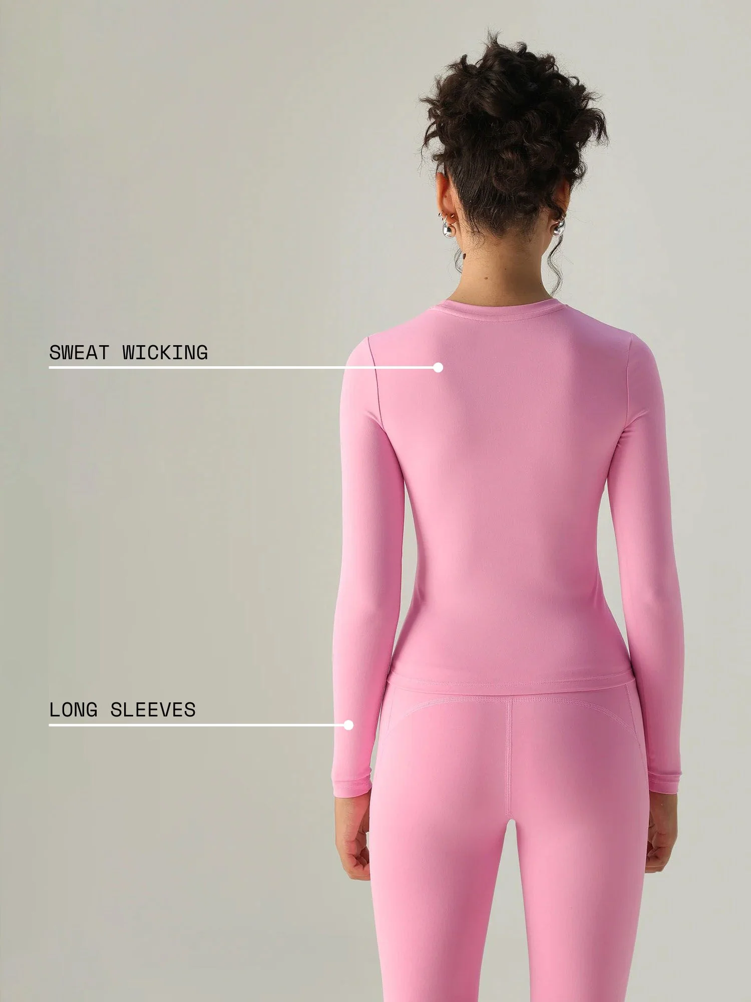 Pink Sculpt Crew Top - Image 4