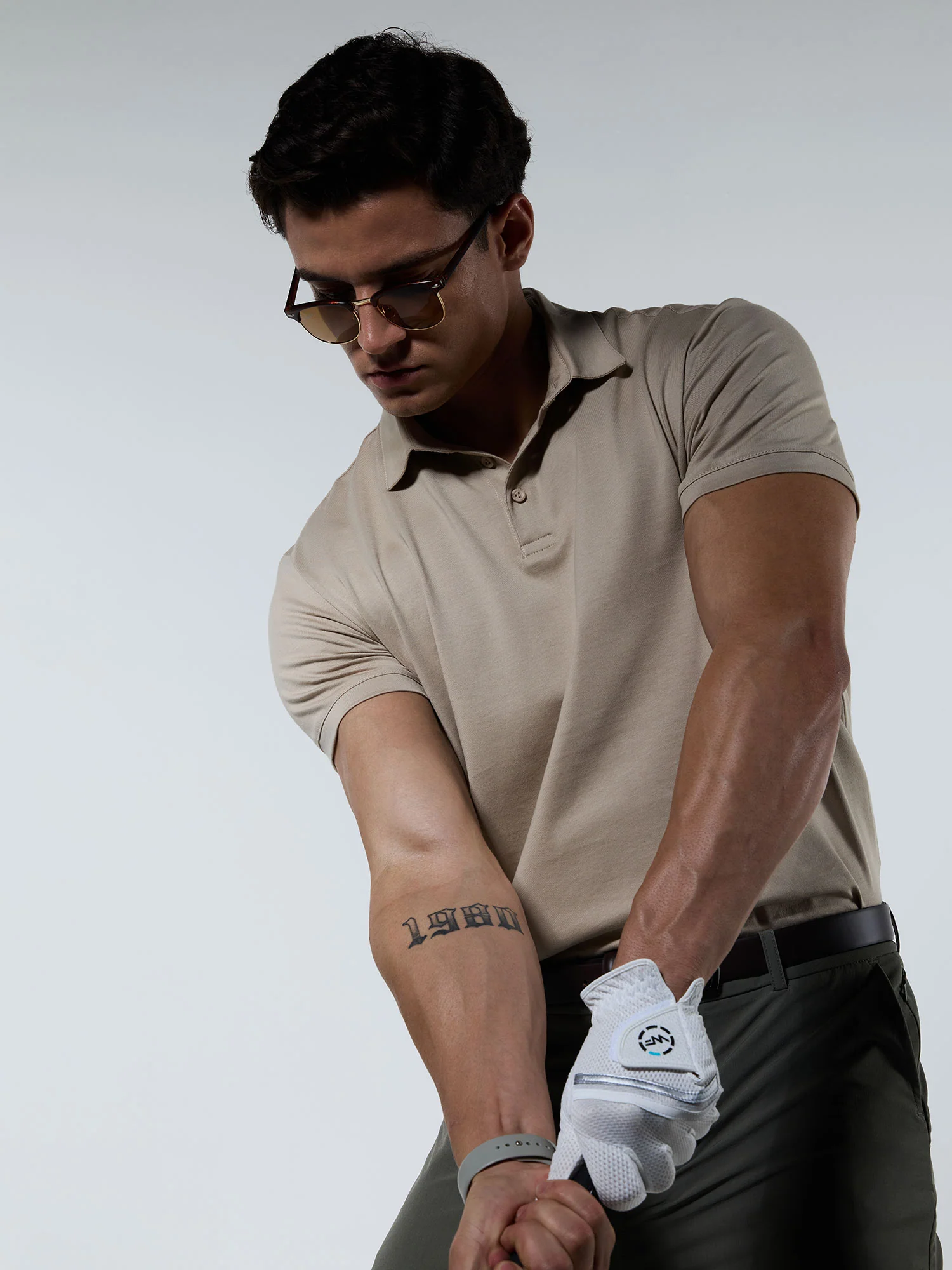 Sand Supima Polo T-Shirt - Regular Fit