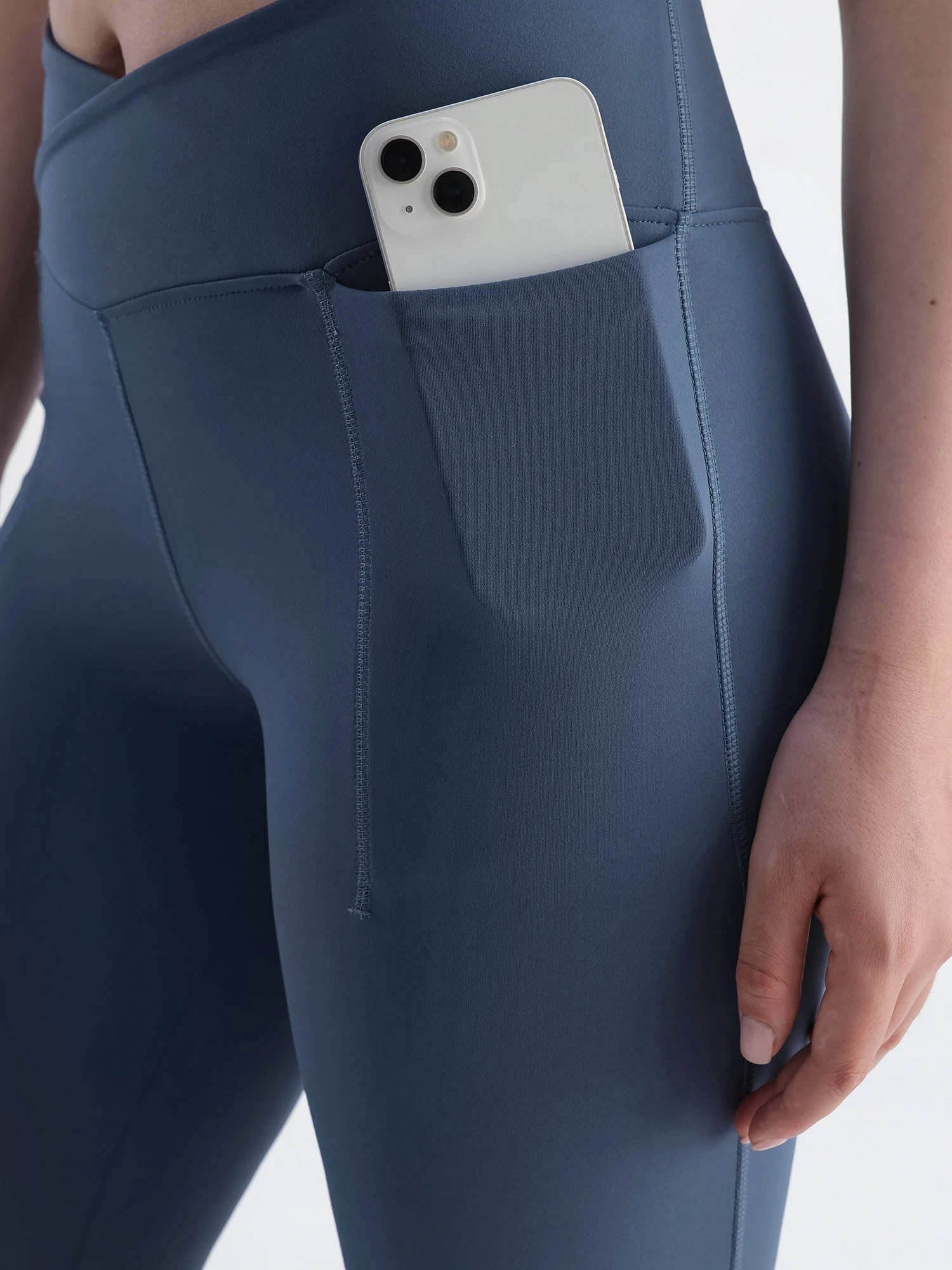 Steel Blue  Hourglass Flared Leggings - Image 7