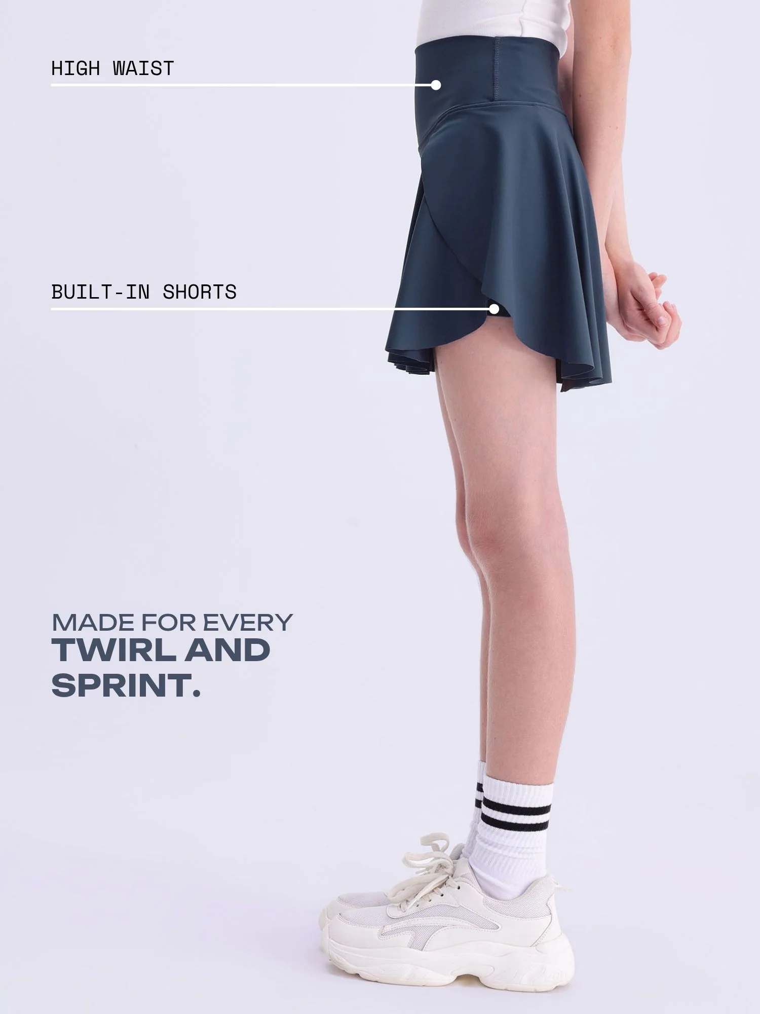 Steel Blue Next Gen Swirl Skorts - Image 3