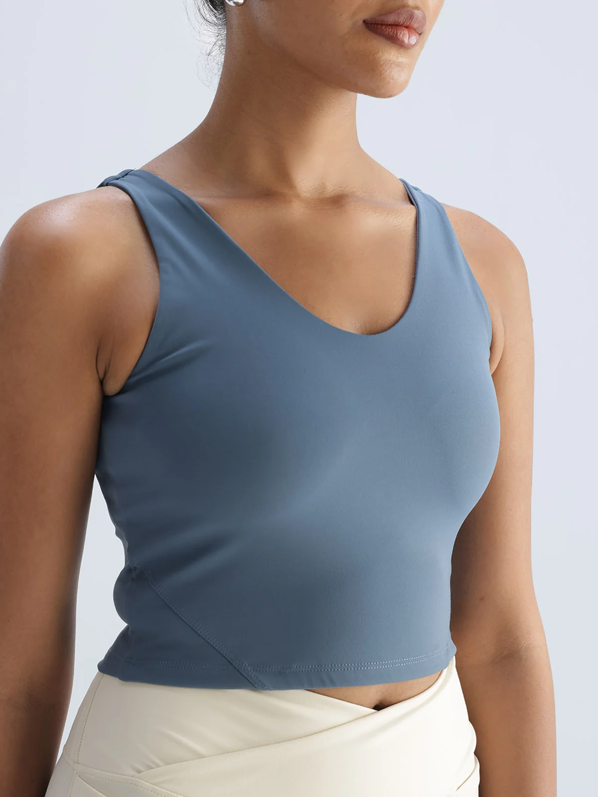 Steel Blue Refine Crop Tank - Image 6