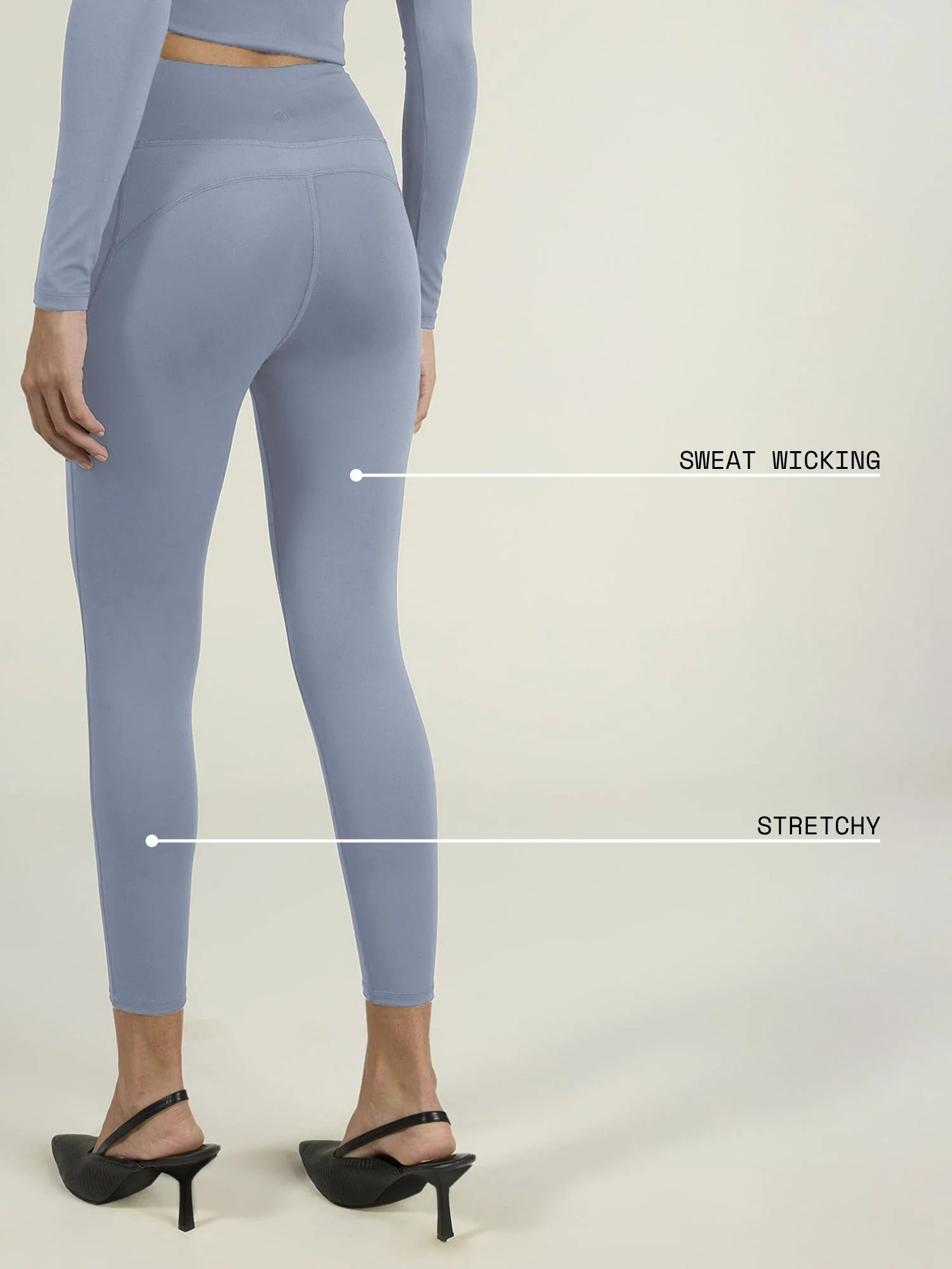 Storm Blue Sculpt Core Leggings - Image 4