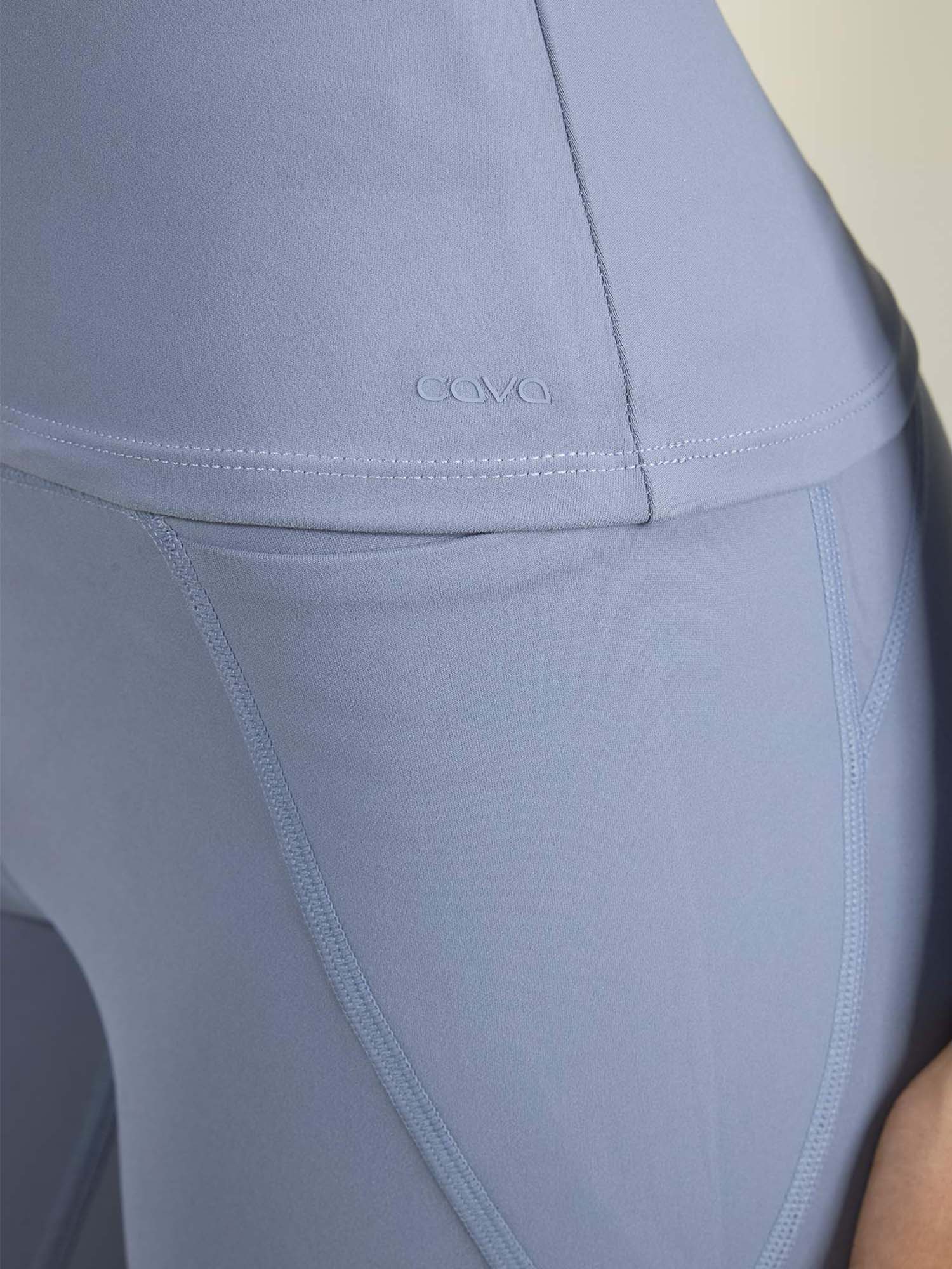 Storm Blue Sculpt V-Neck Top - Image 7